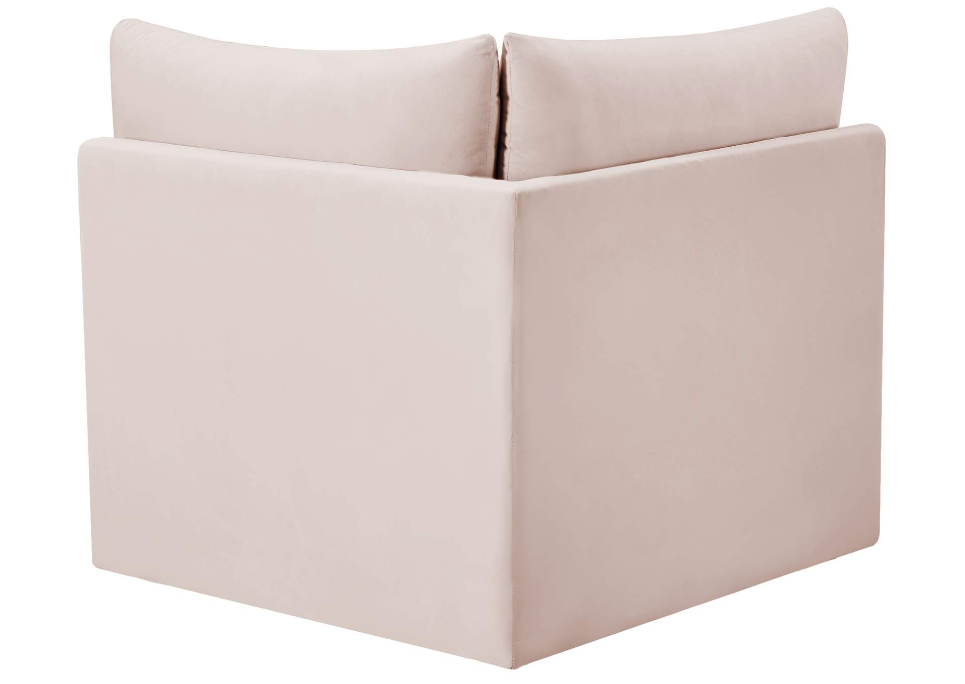 Jacob Pink Velvet Corner,Meridian Furniture