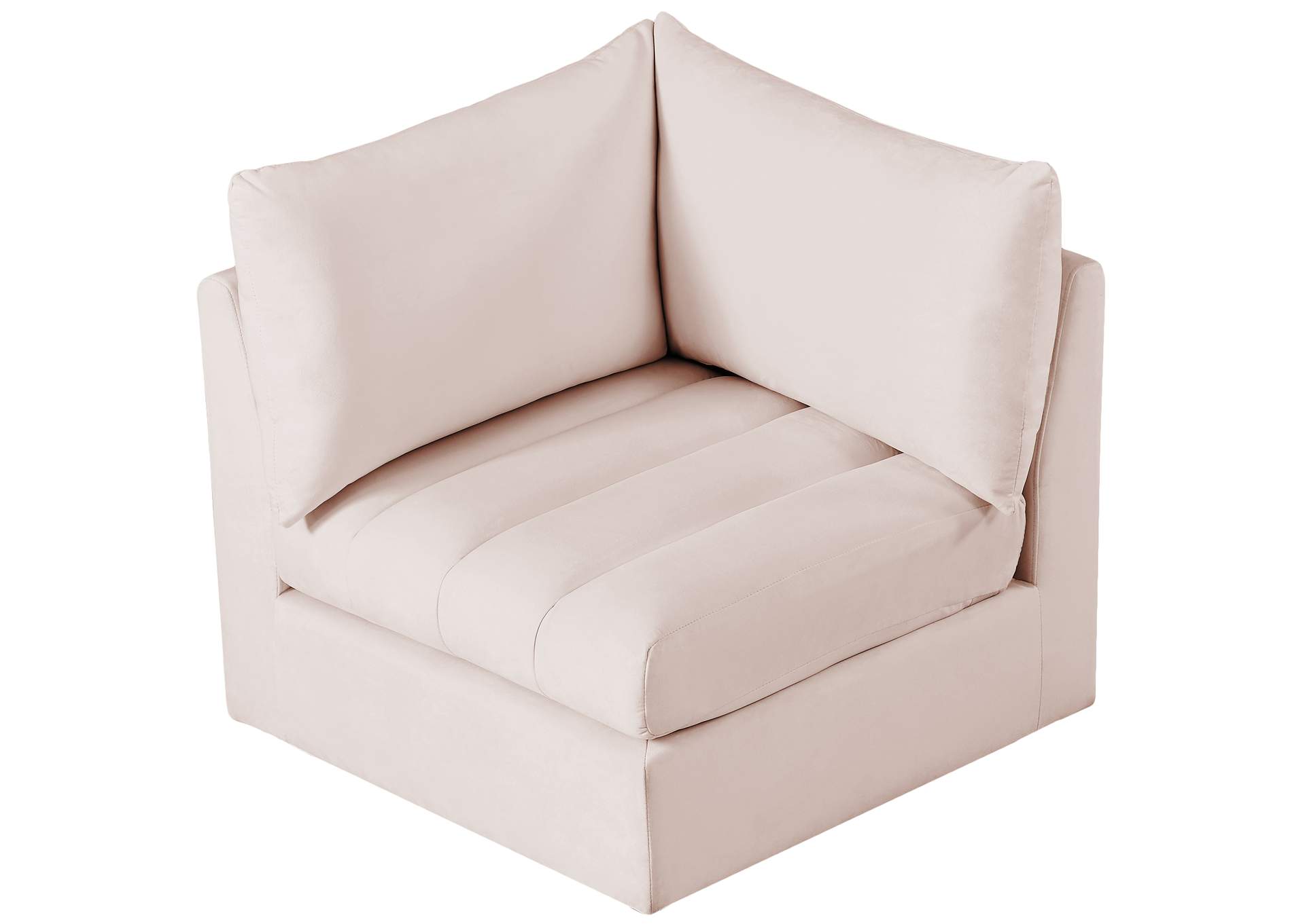 Jacob Pink Velvet Corner,Meridian Furniture