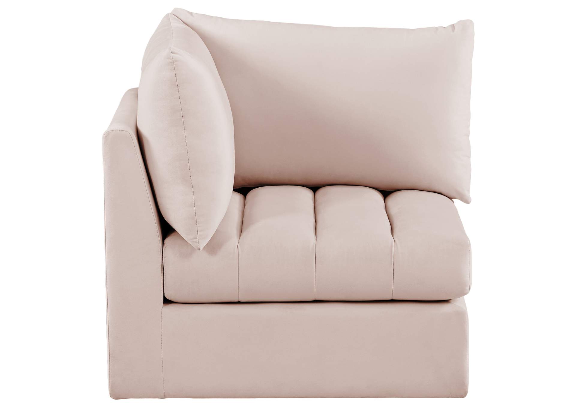 Jacob Pink Velvet Corner,Meridian Furniture