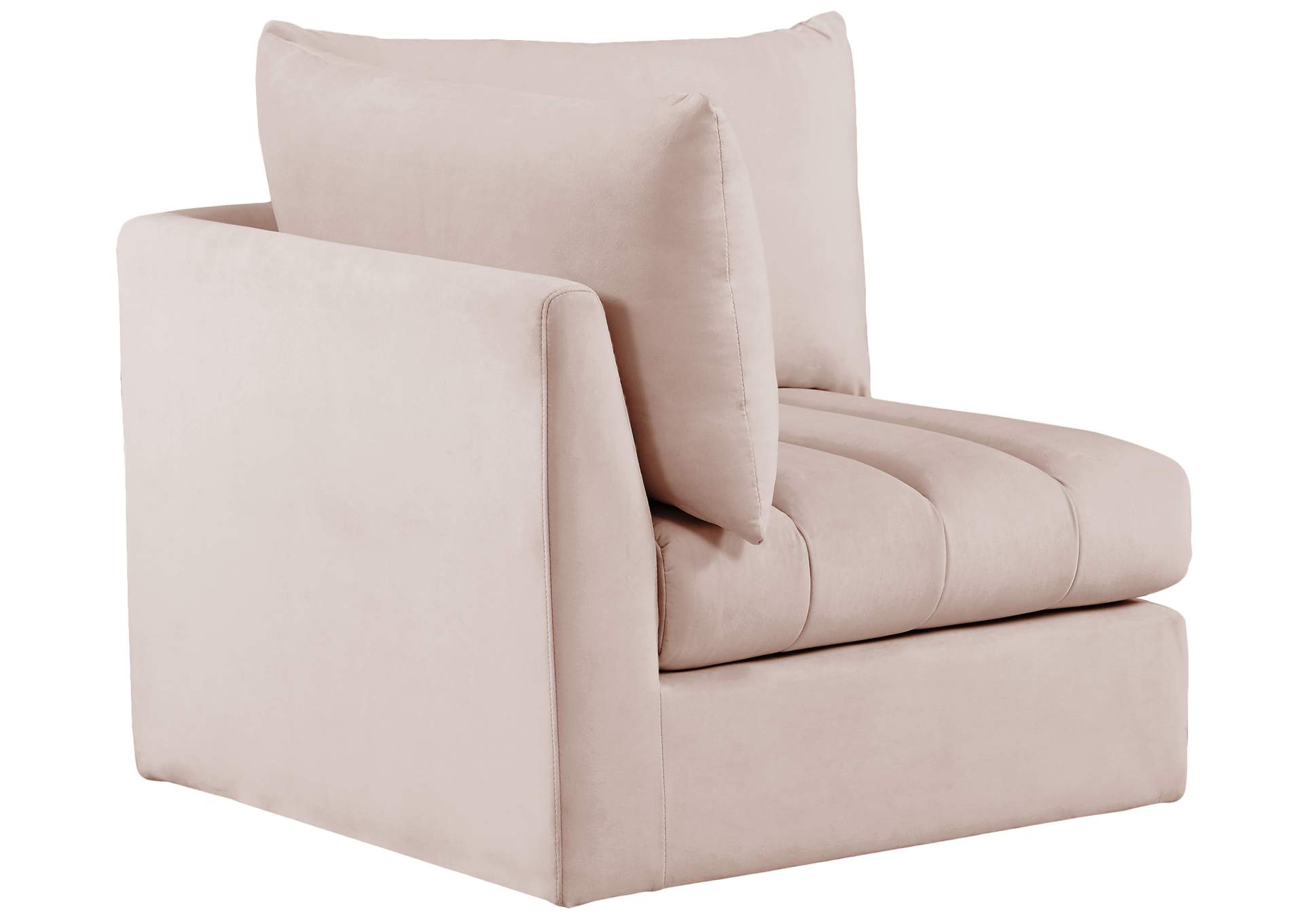 Jacob Pink Velvet Corner,Meridian Furniture