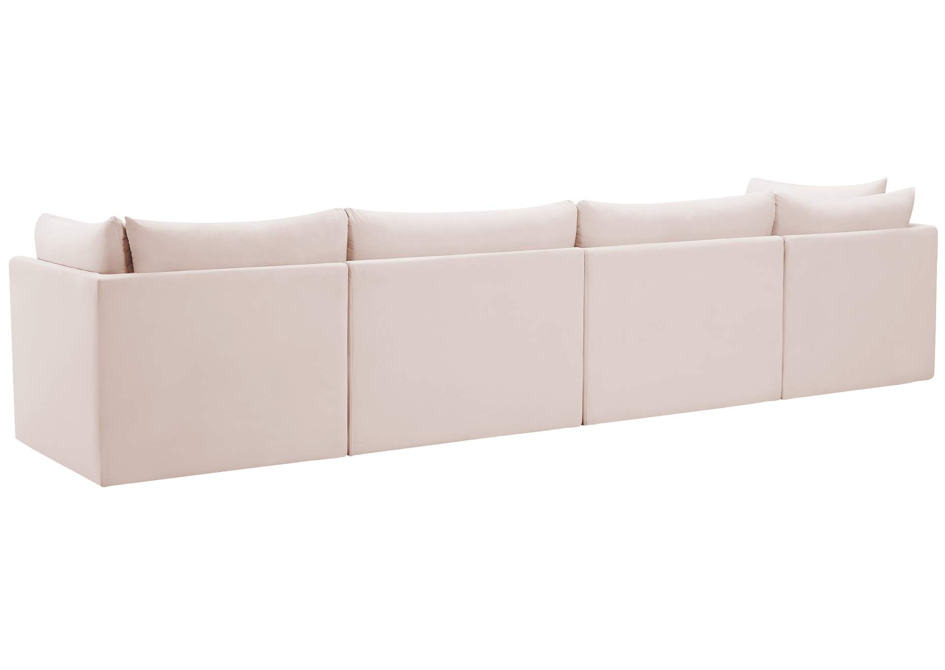 Jacob Pink Velvet Modular Sofa,Meridian Furniture