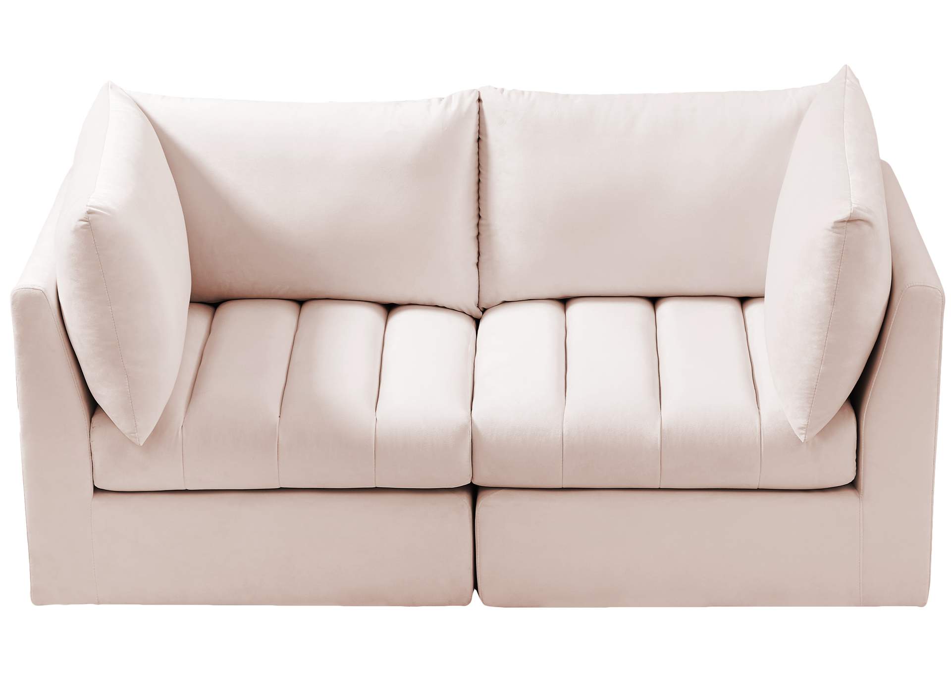 Jacob Pink Velvet Modular Sofa,Meridian Furniture