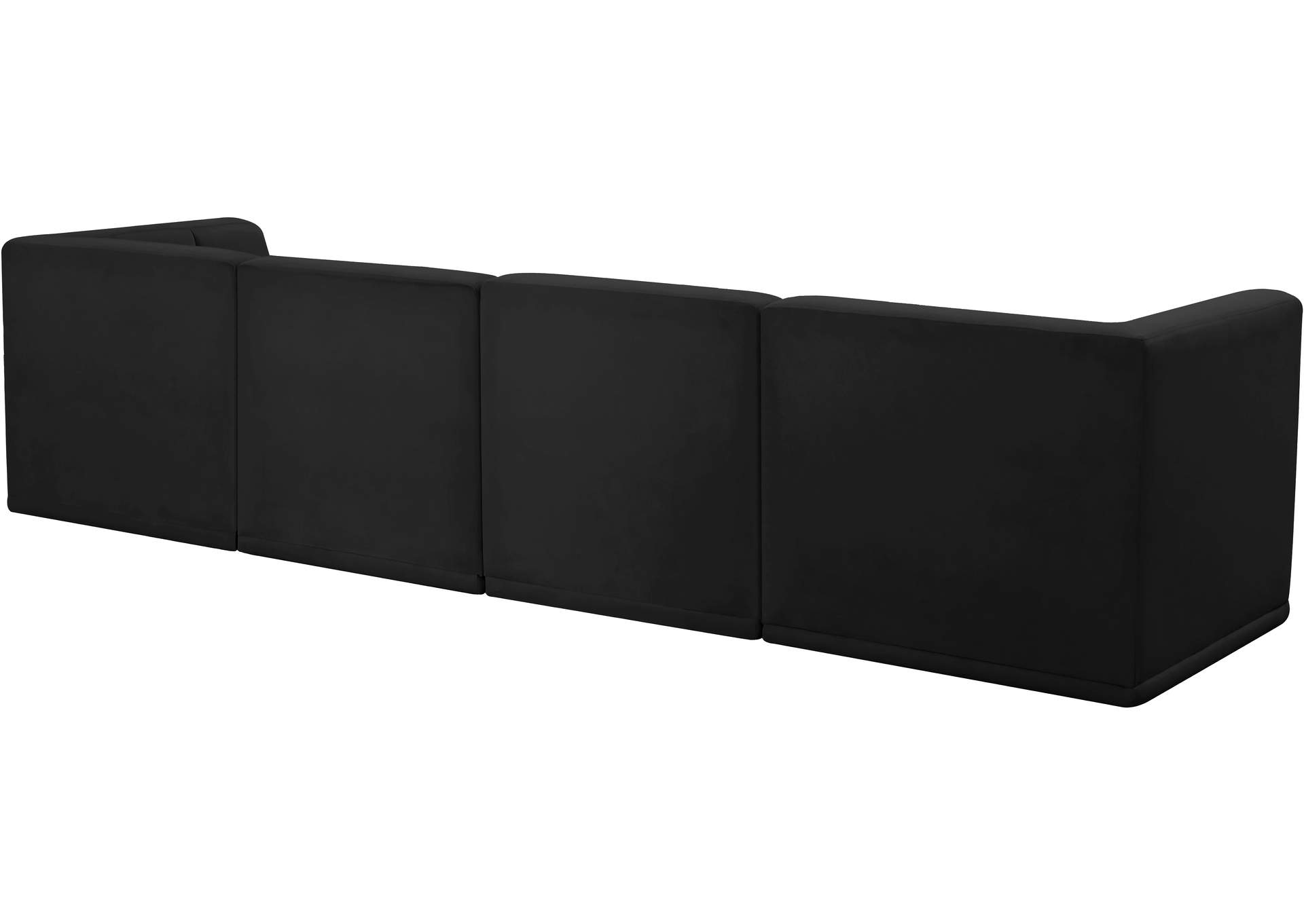 Relax Black Velvet Modular Sofa,Meridian Furniture