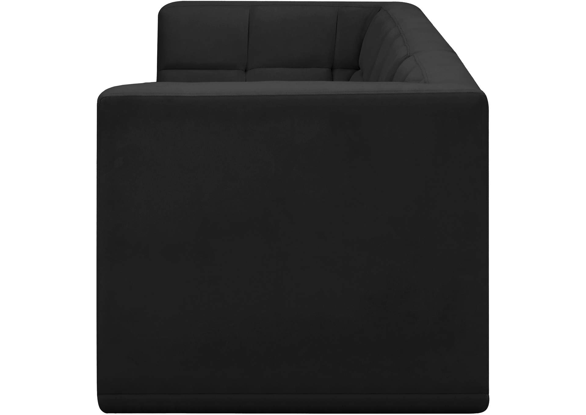 Relax Black Velvet Modular Sofa,Meridian Furniture