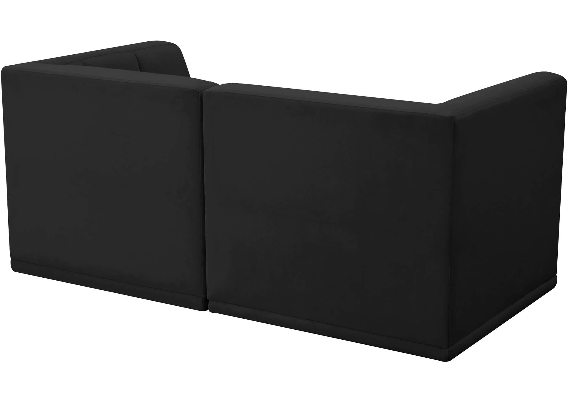 Relax Black Velvet Modular Sofa,Meridian Furniture