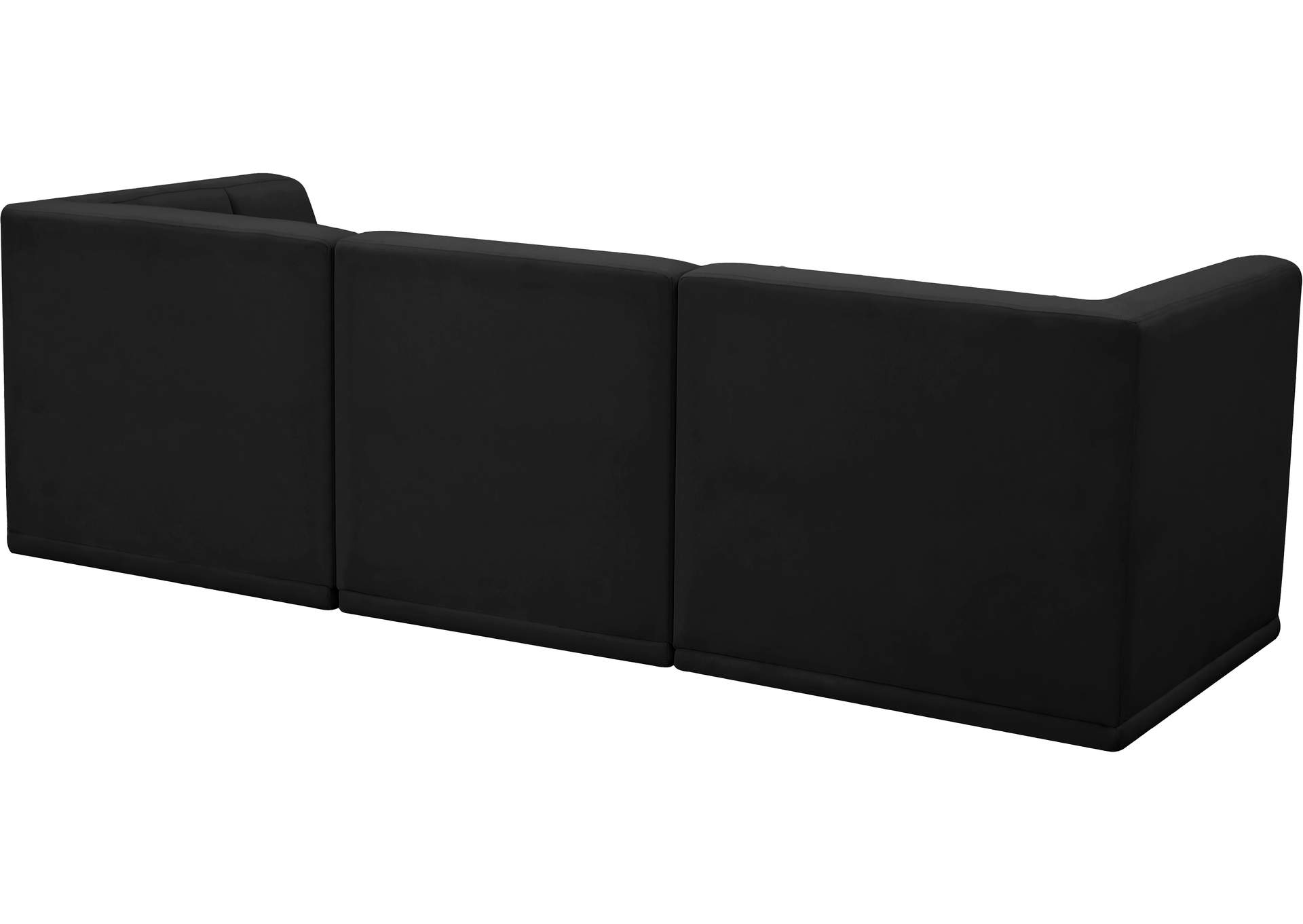 Relax Black Velvet Modular Sofa,Meridian Furniture