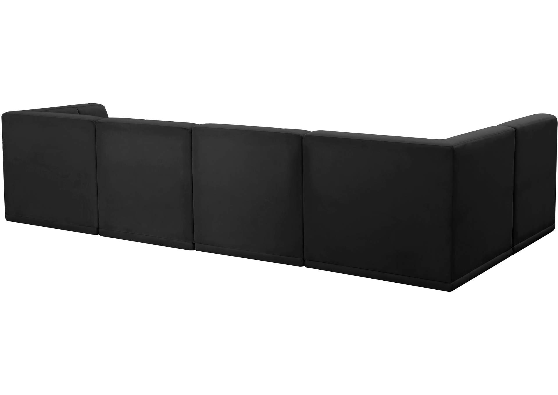 Relax Black Velvet Modular Sectional,Meridian Furniture