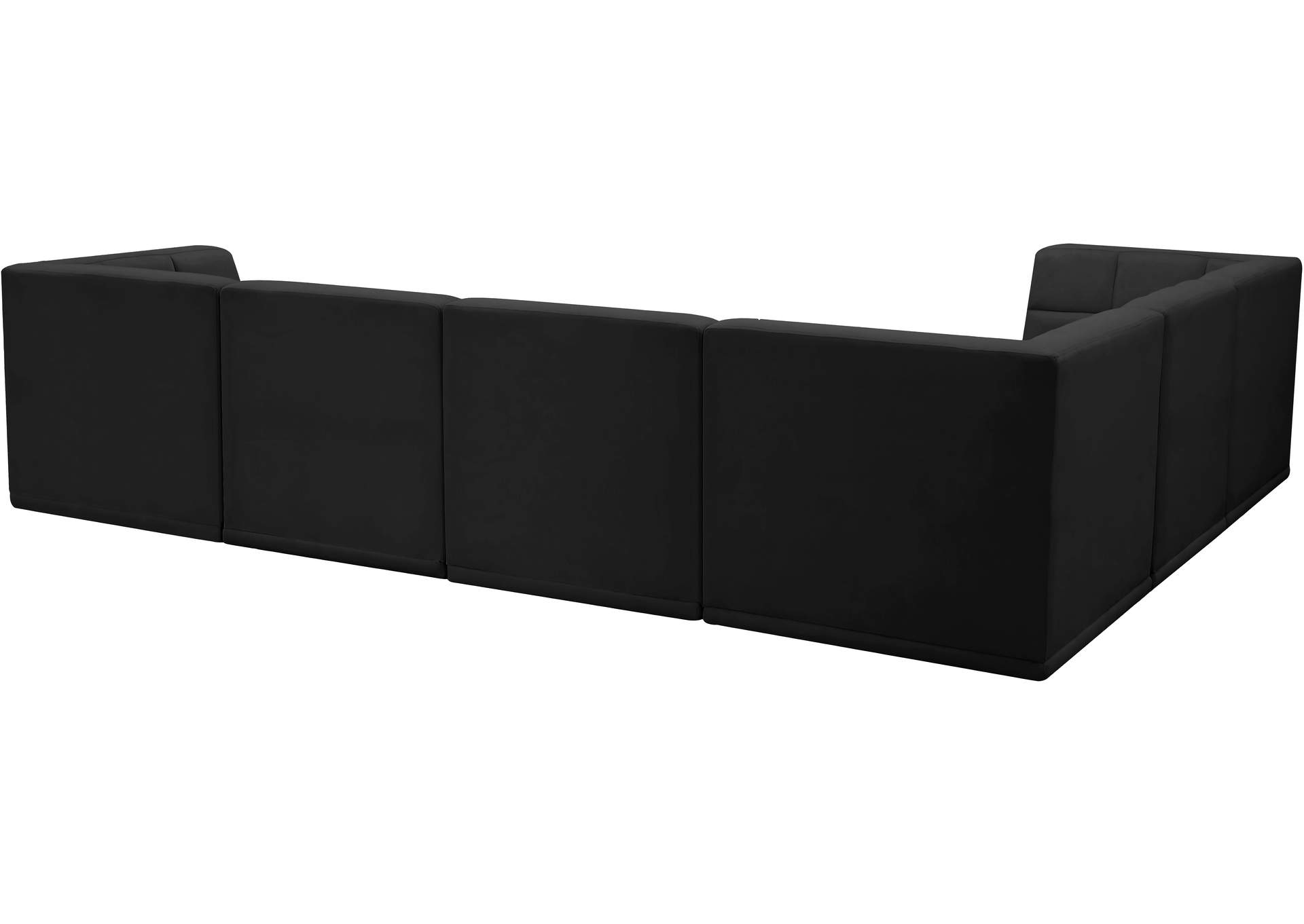 Relax Black Velvet Modular Sectional,Meridian Furniture