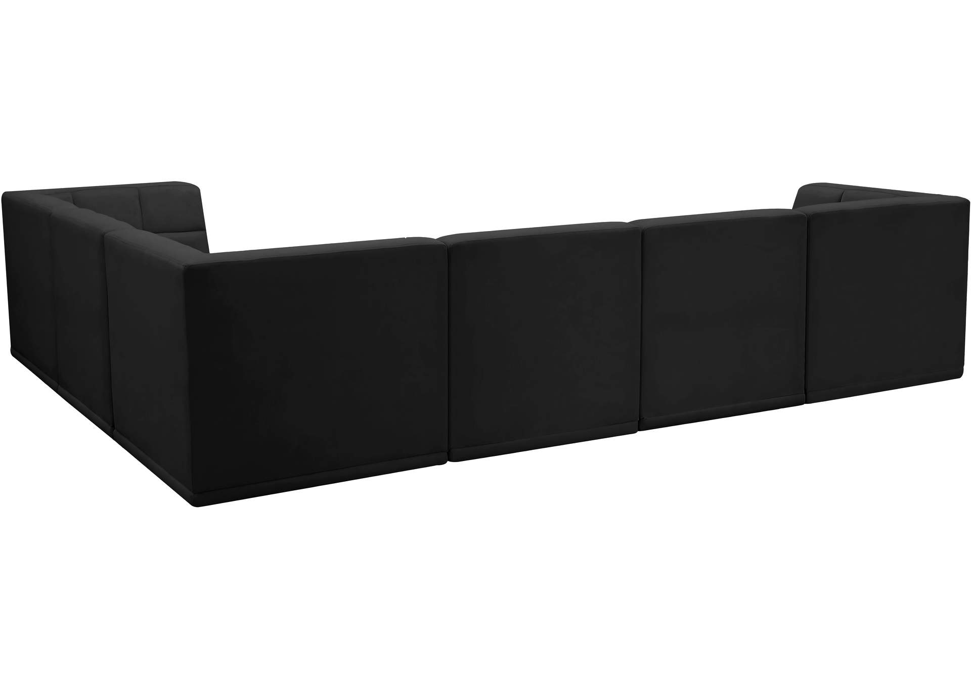 Relax Black Velvet Modular Sectional,Meridian Furniture