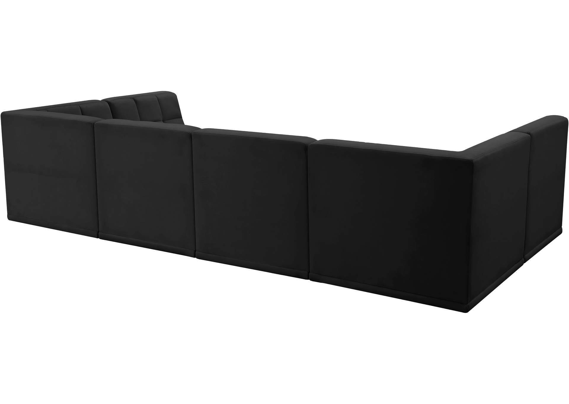 Relax Black Velvet Modular Sectional,Meridian Furniture