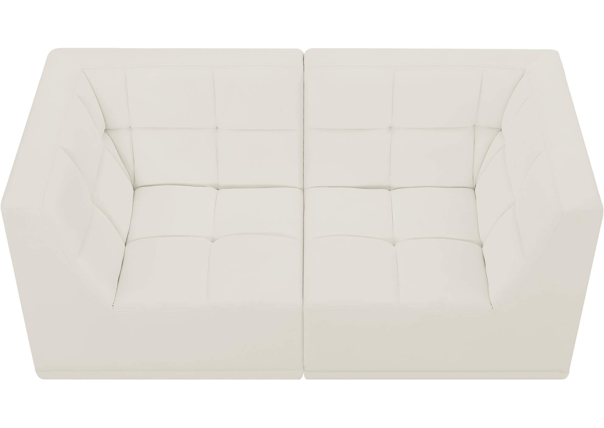 Relax Cream Velvet Modular Sofa,Meridian Furniture