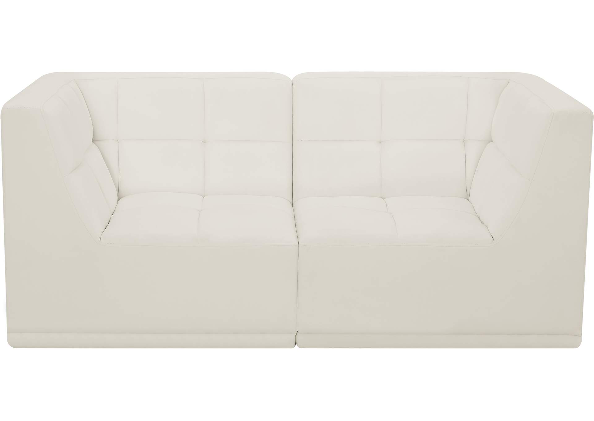 Relax Cream Velvet Modular Sofa,Meridian Furniture