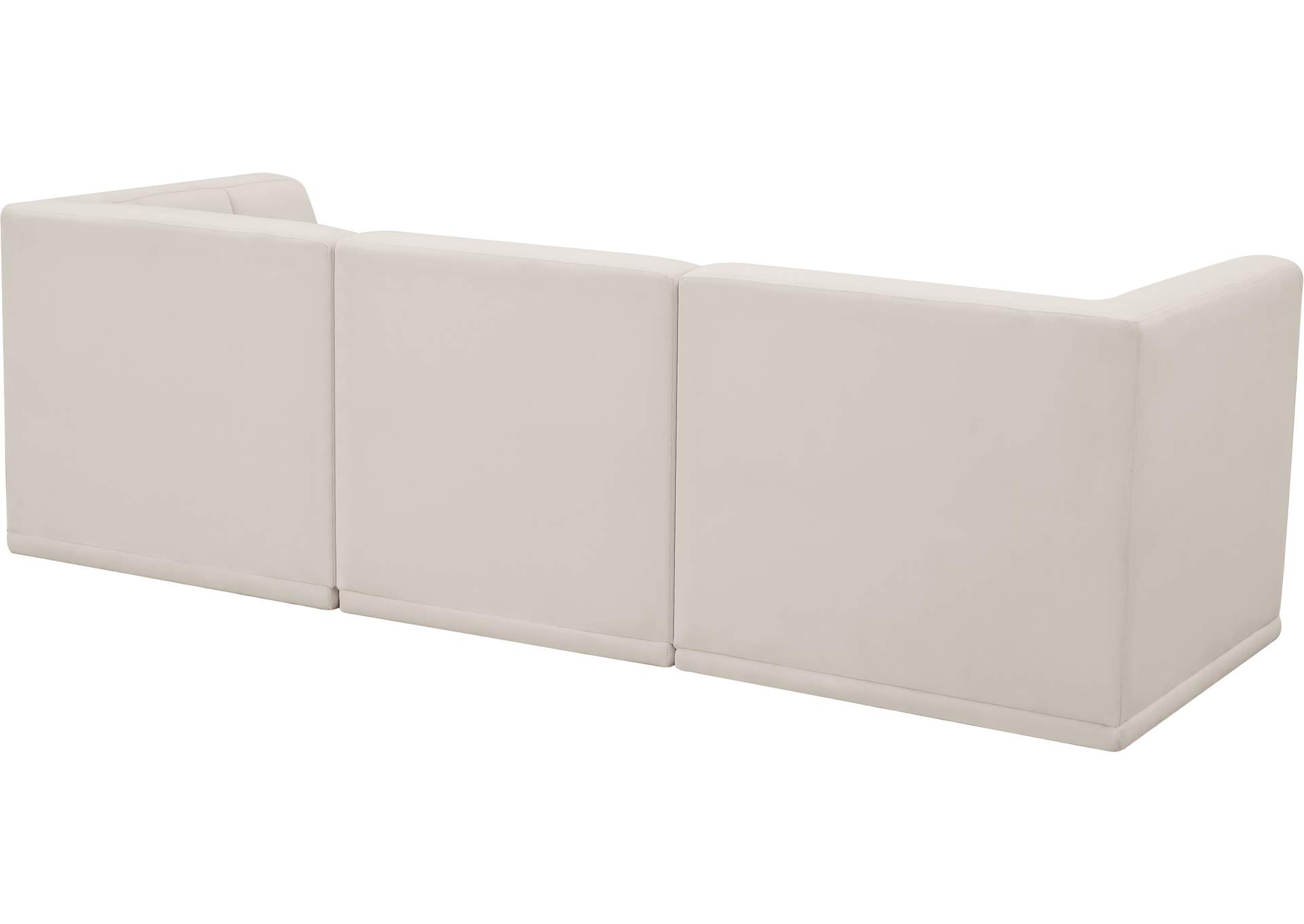 Relax Cream Velvet Modular Sofa,Meridian Furniture