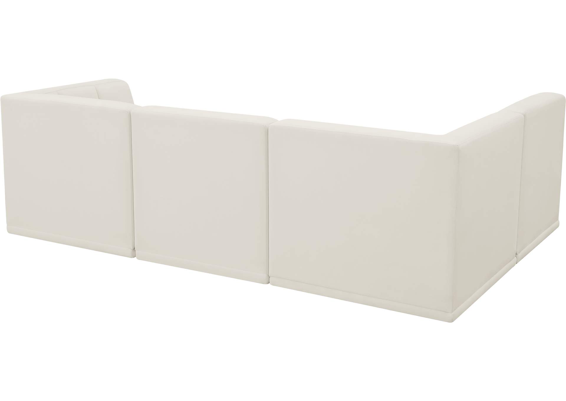 Relax Cream Velvet Modular Sectional,Meridian Furniture