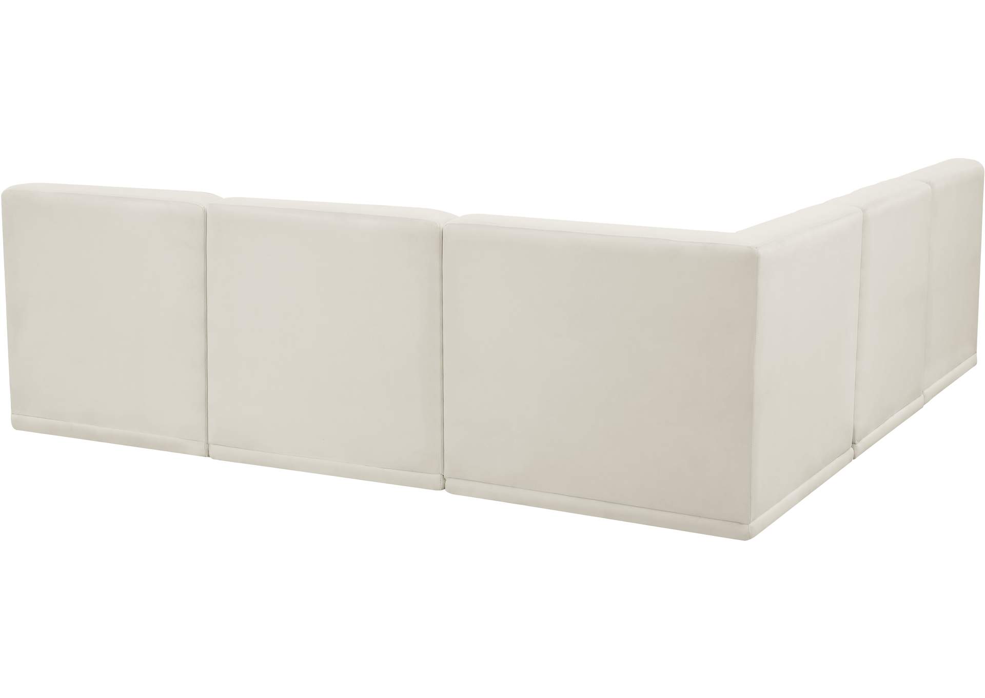 Relax Cream Velvet Modular Sectional,Meridian Furniture