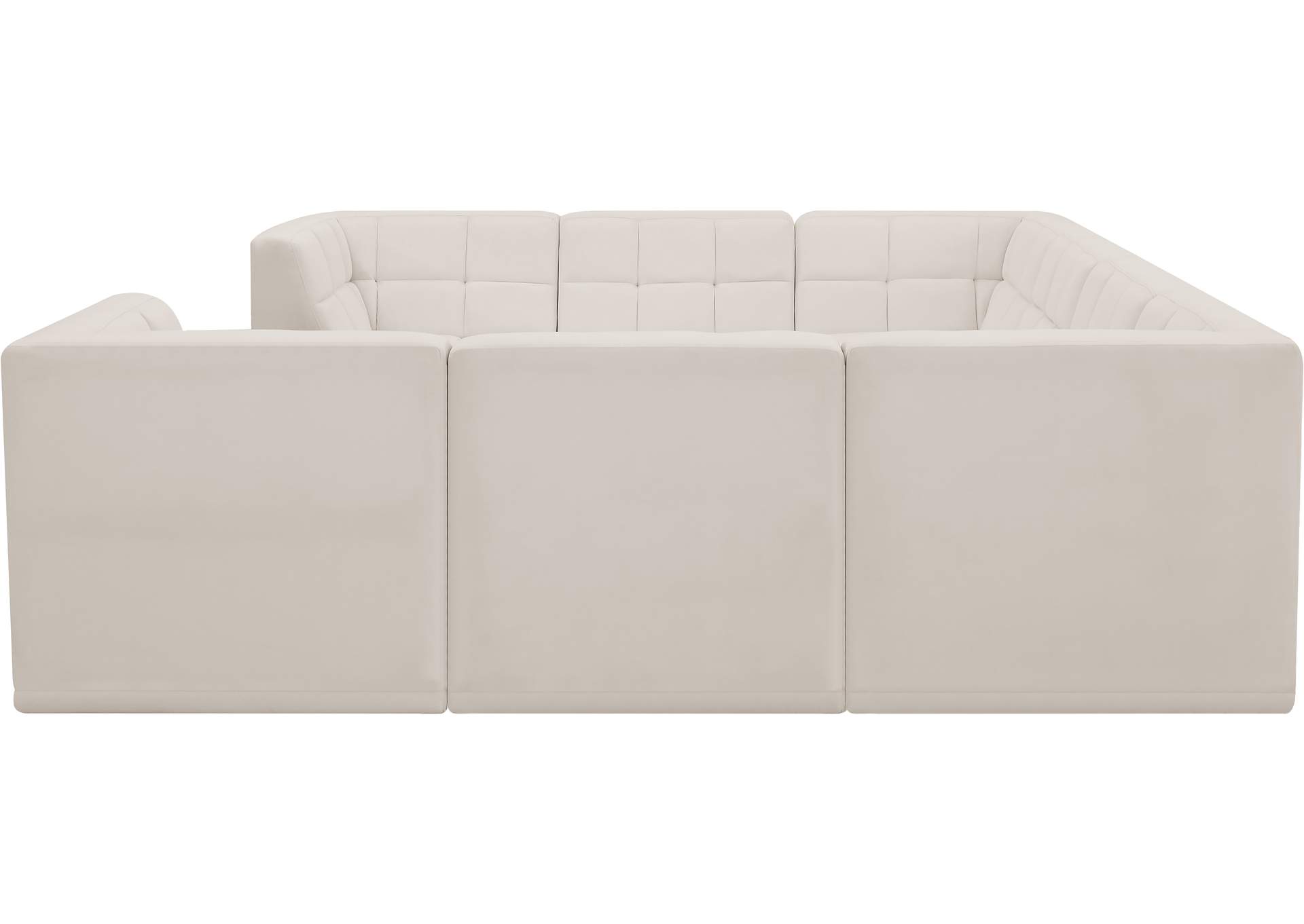 Relax Cream Velvet Modular Sectional,Meridian Furniture