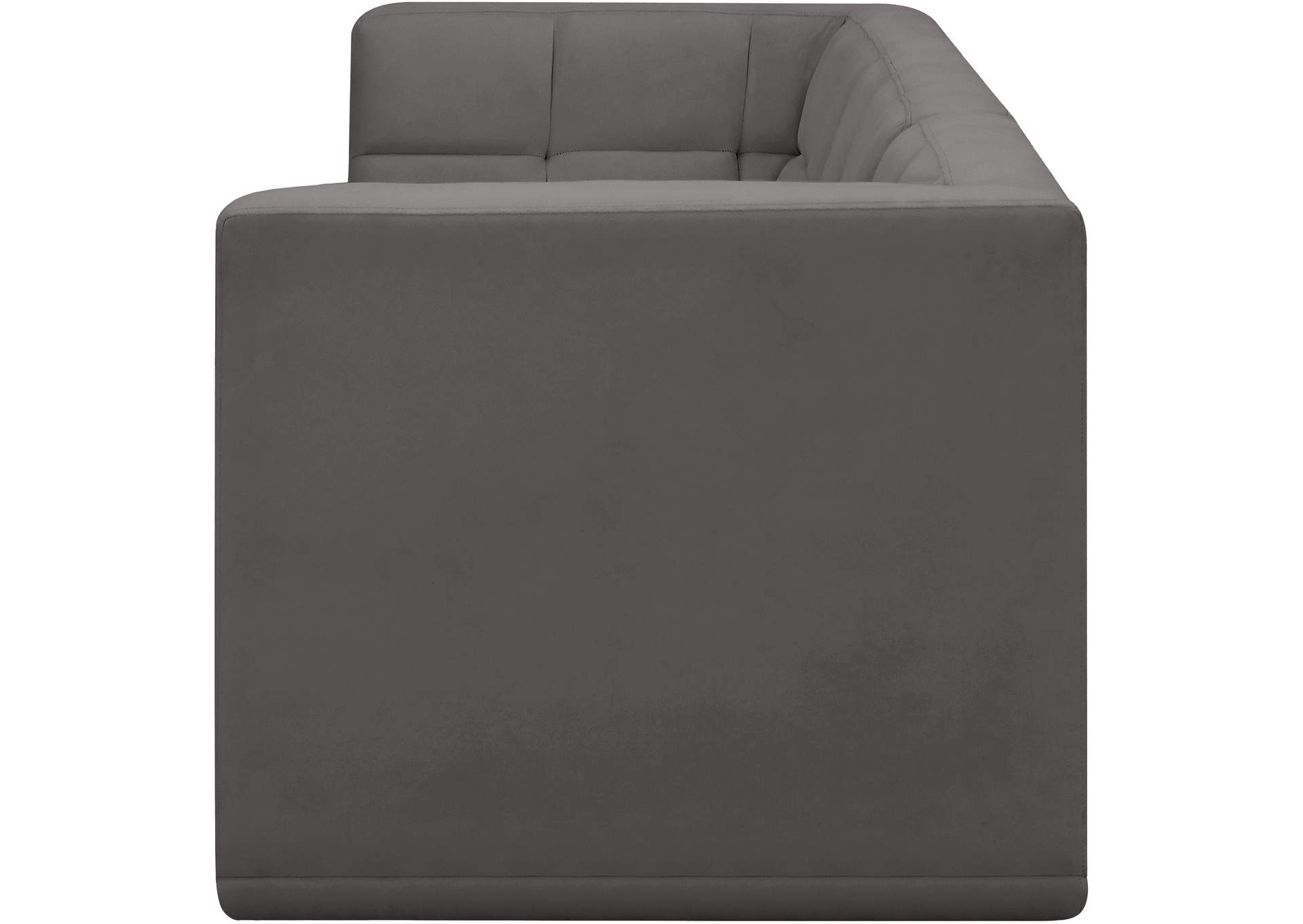 Relax Grey Velvet Modular Sofa,Meridian Furniture