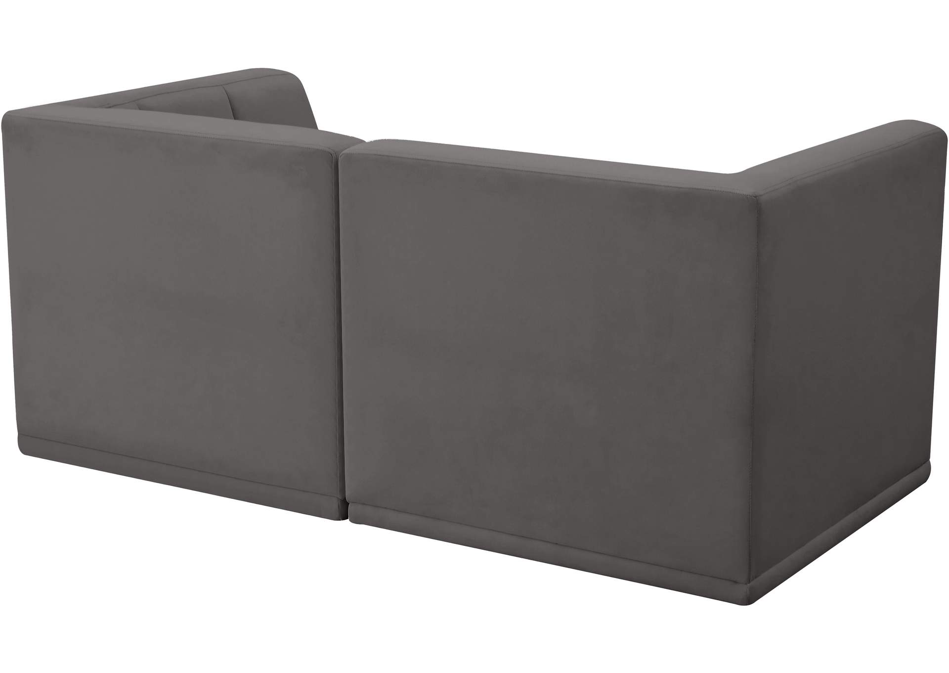 Relax Grey Velvet Modular Sofa,Meridian Furniture