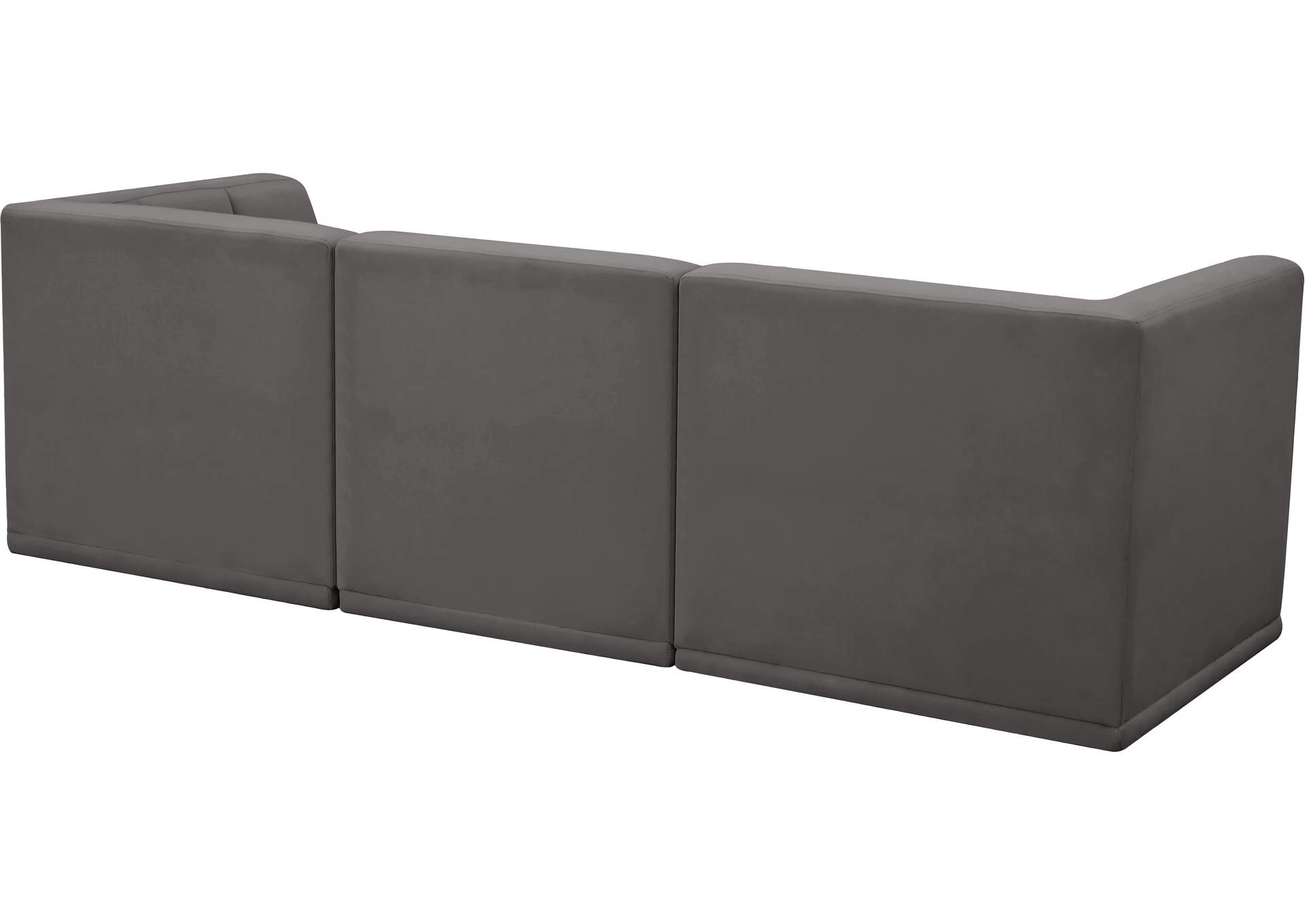 Relax Grey Velvet Modular Sofa,Meridian Furniture