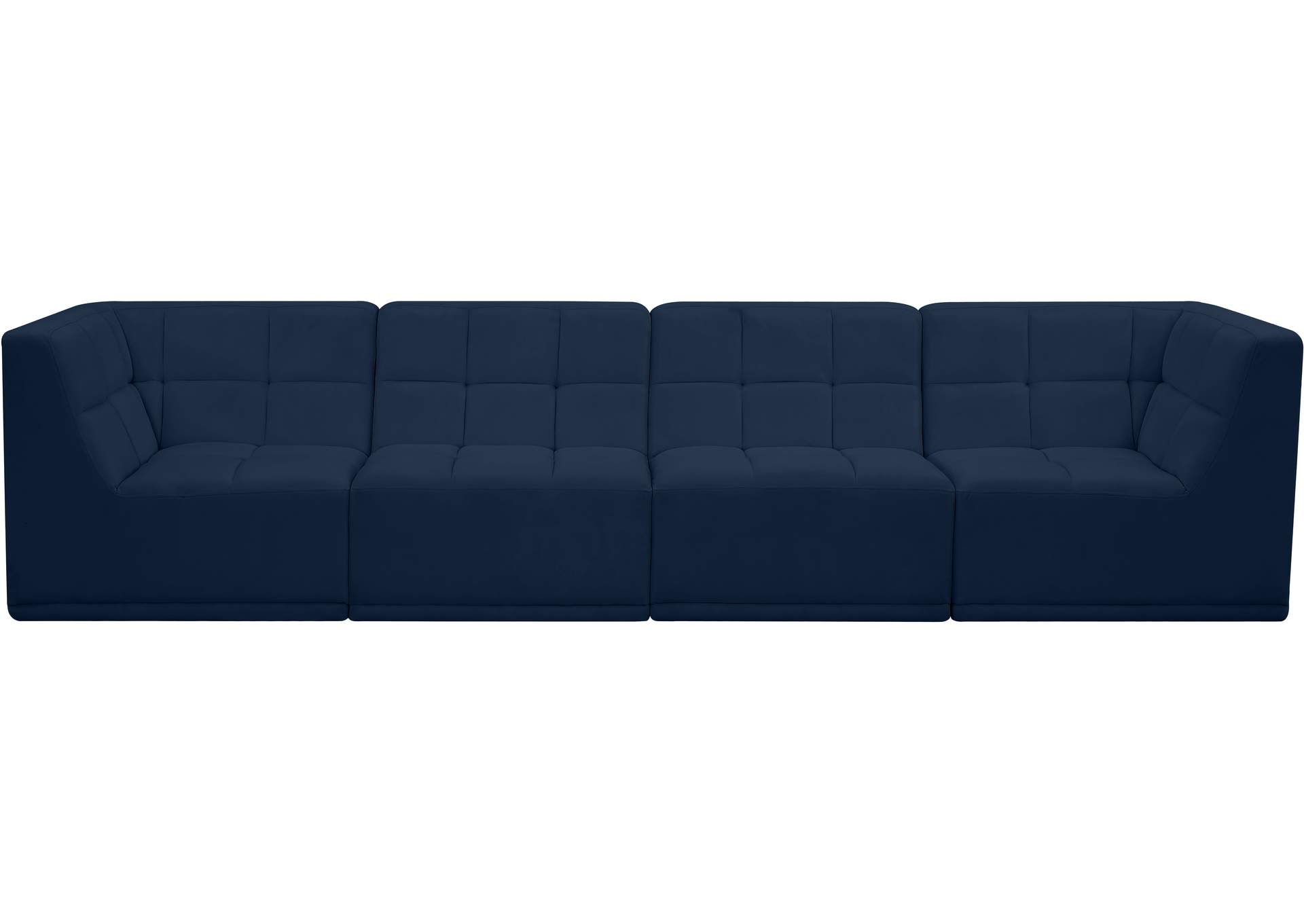 Relax Navy Velvet Modular Sofa,Meridian Furniture