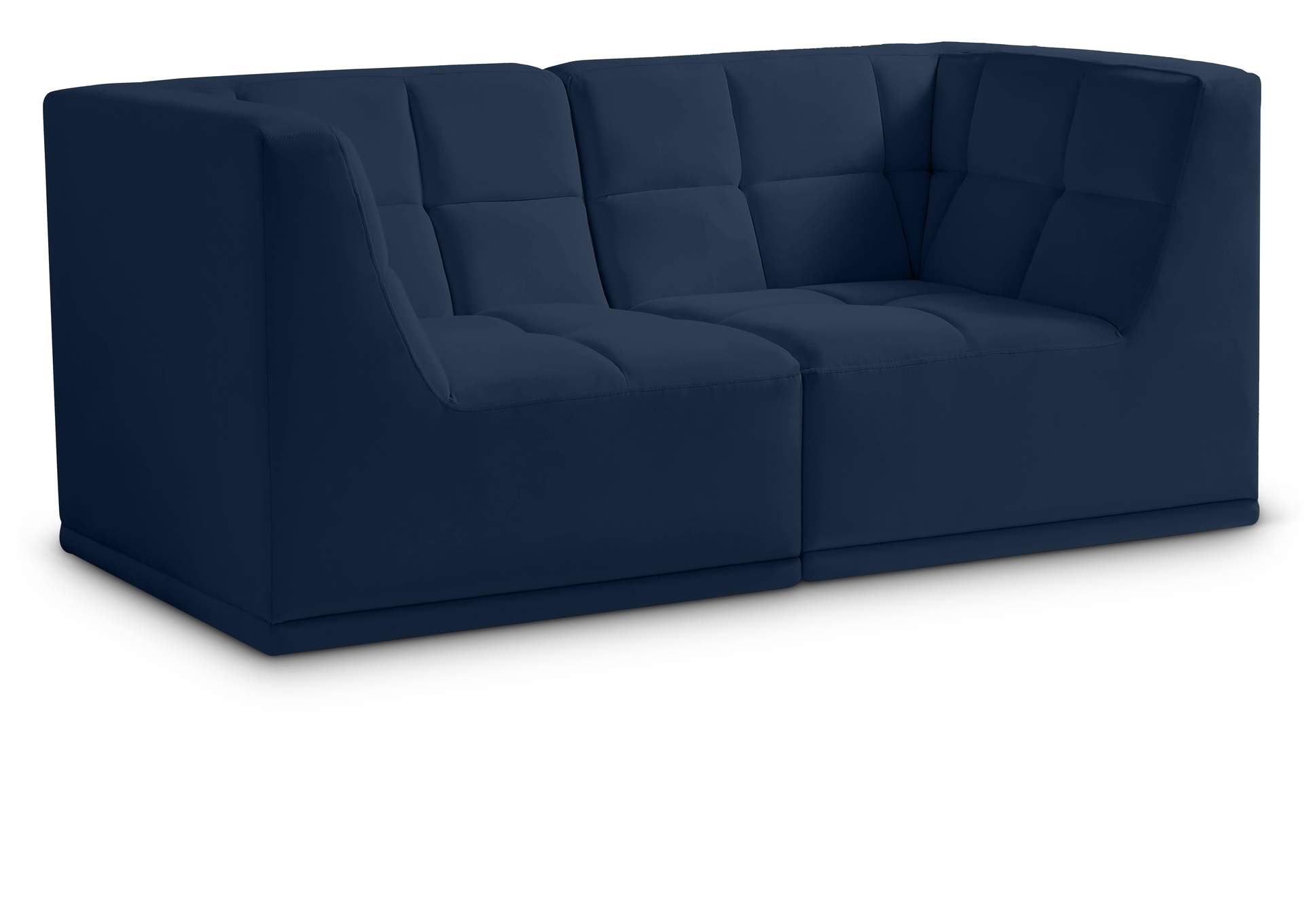 Relax Navy Velvet Modular Sofa,Meridian Furniture