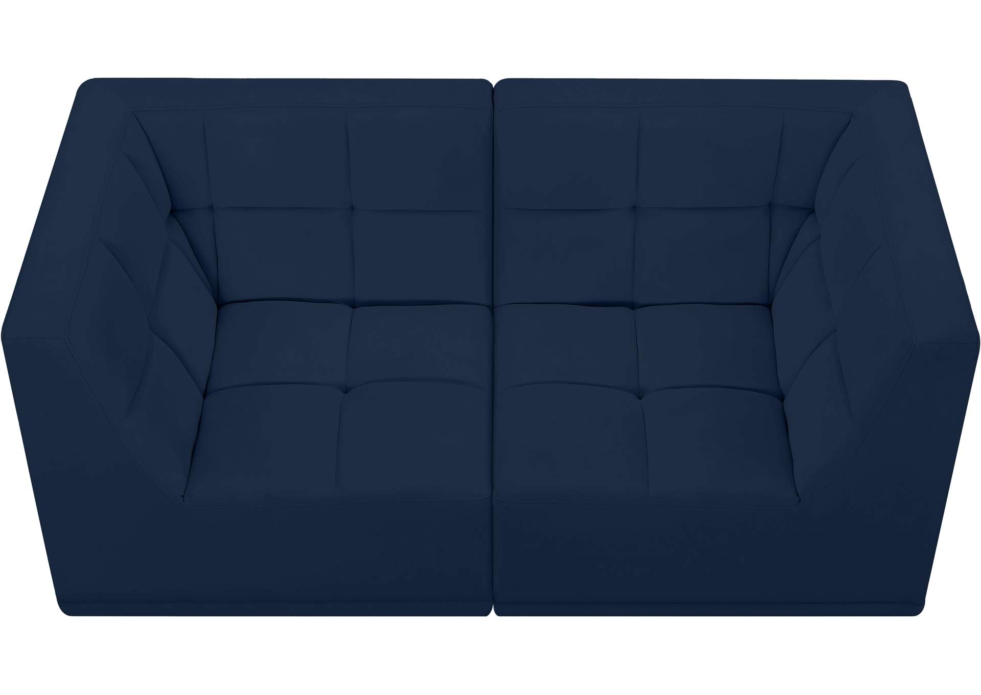 Relax Navy Velvet Modular Sofa,Meridian Furniture