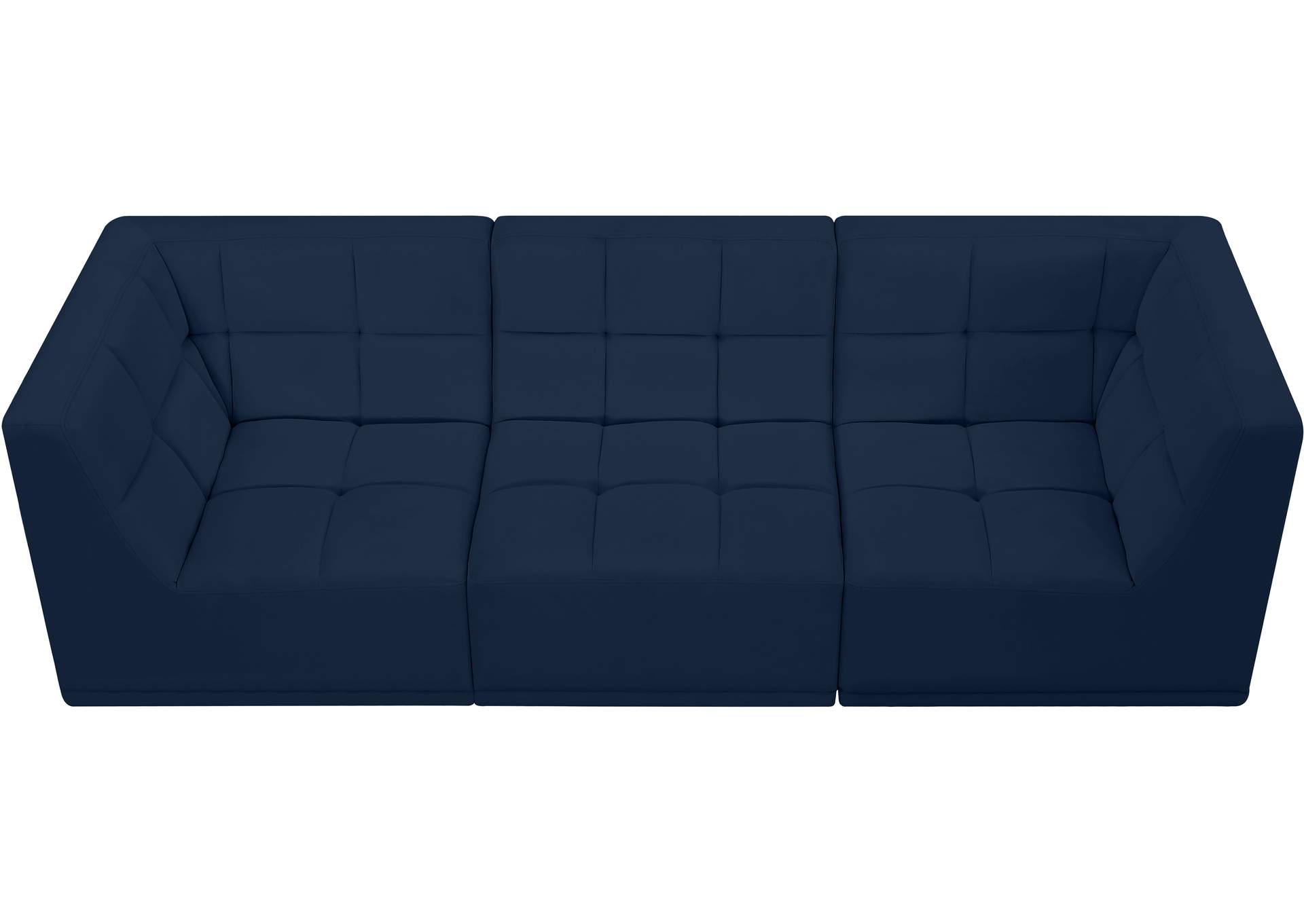 Relax Navy Velvet Modular Sofa,Meridian Furniture