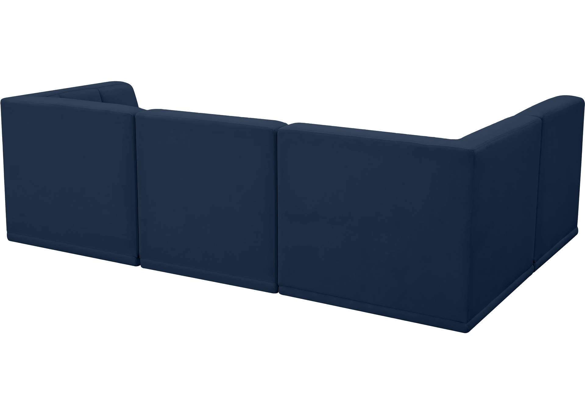 Relax Navy Velvet Modular Sectional,Meridian Furniture