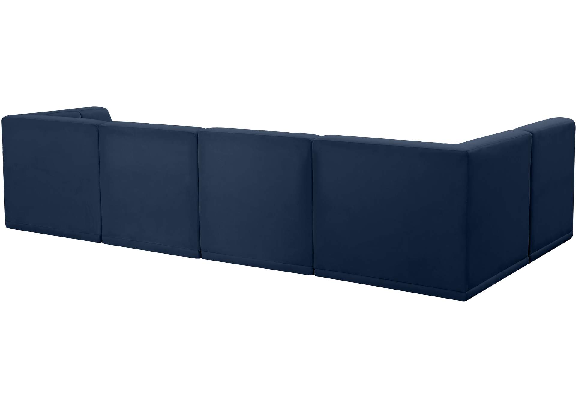 Relax Navy Velvet Modular Sectional,Meridian Furniture