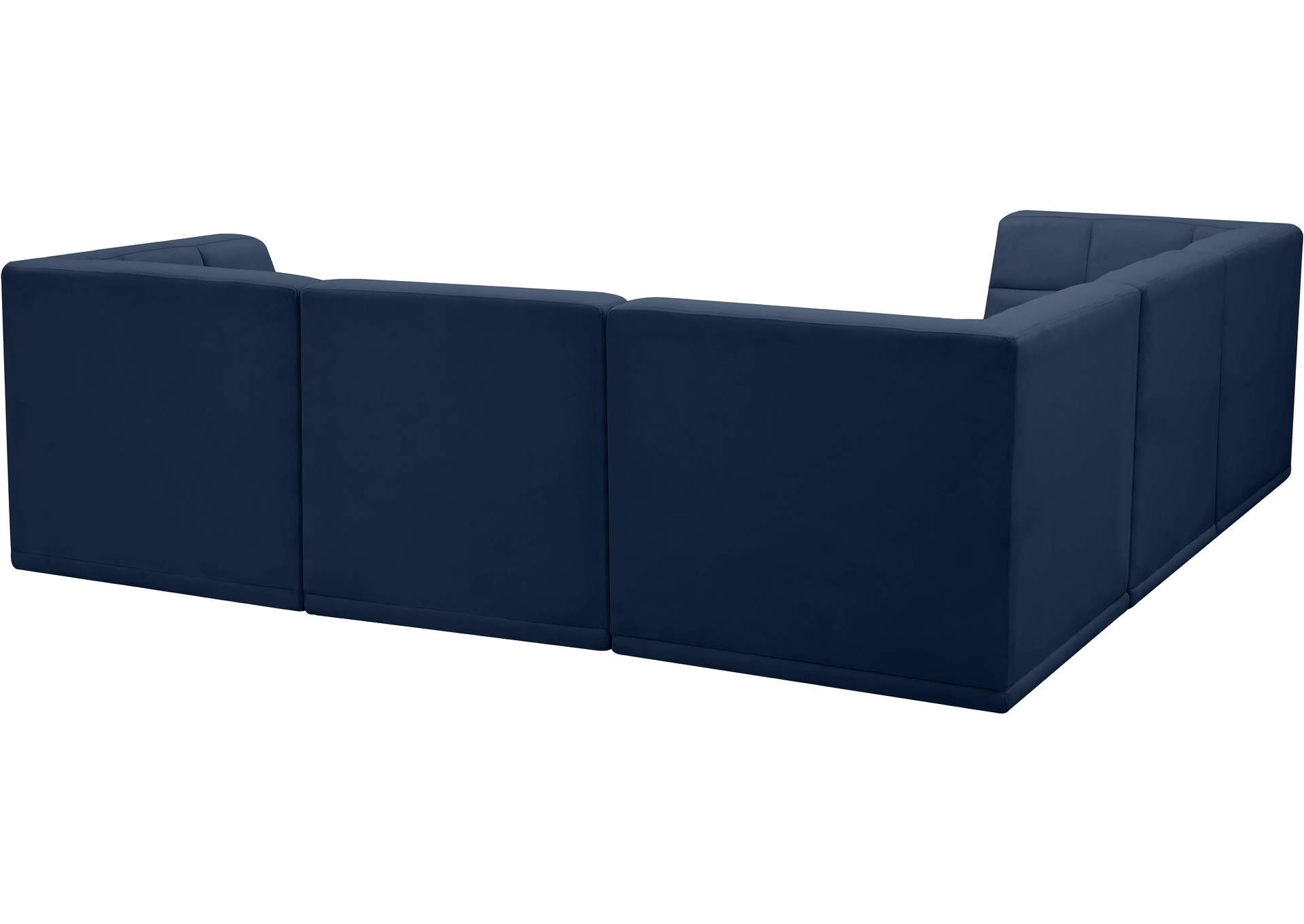 Relax Navy Velvet Modular Sectional,Meridian Furniture