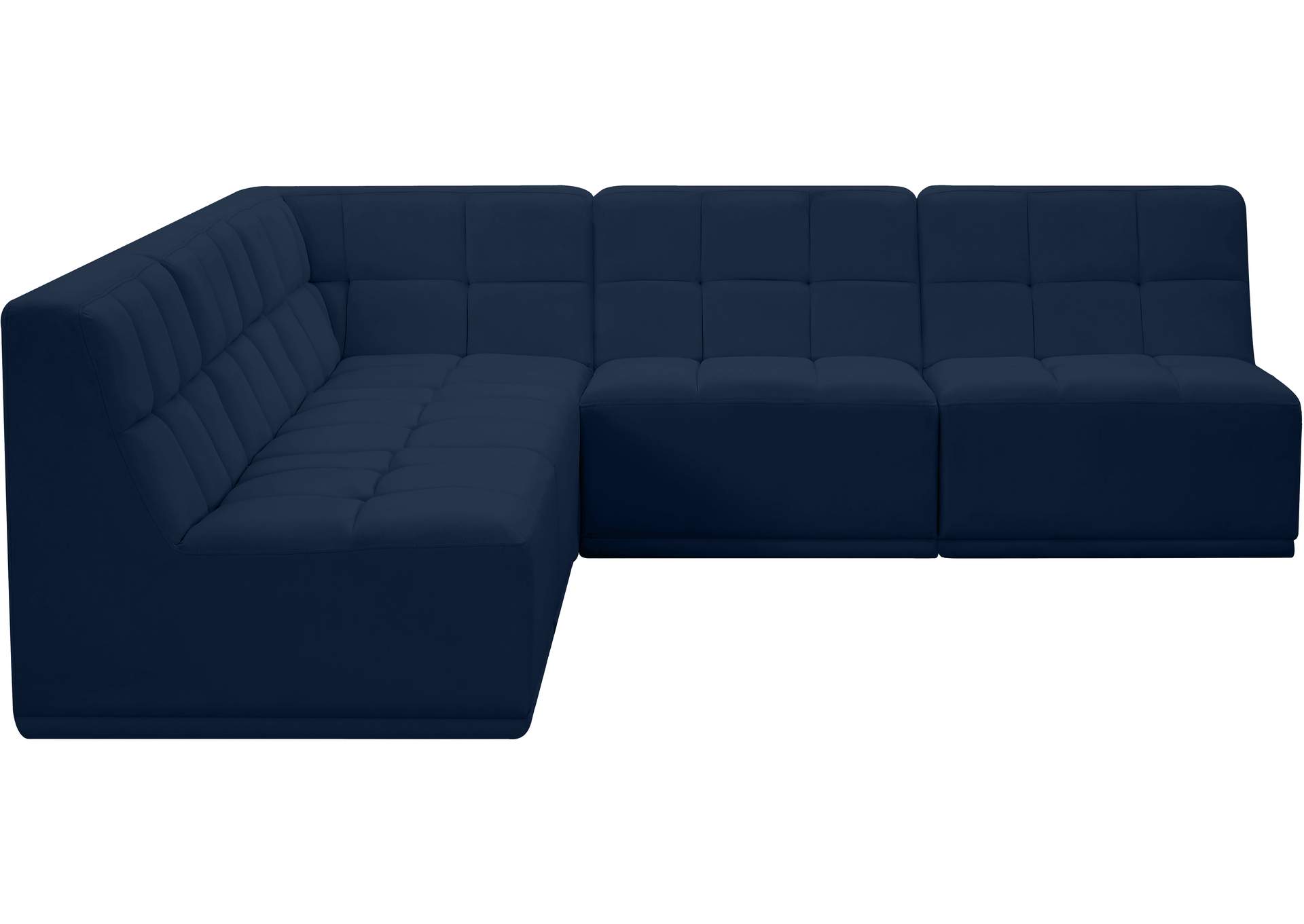 Relax Navy Velvet Modular Sectional,Meridian Furniture