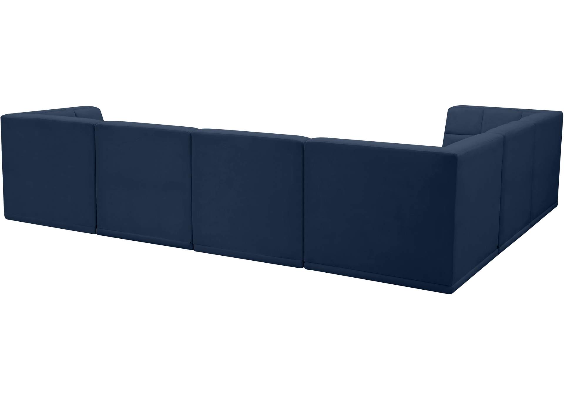 Relax Navy Velvet Modular Sectional,Meridian Furniture