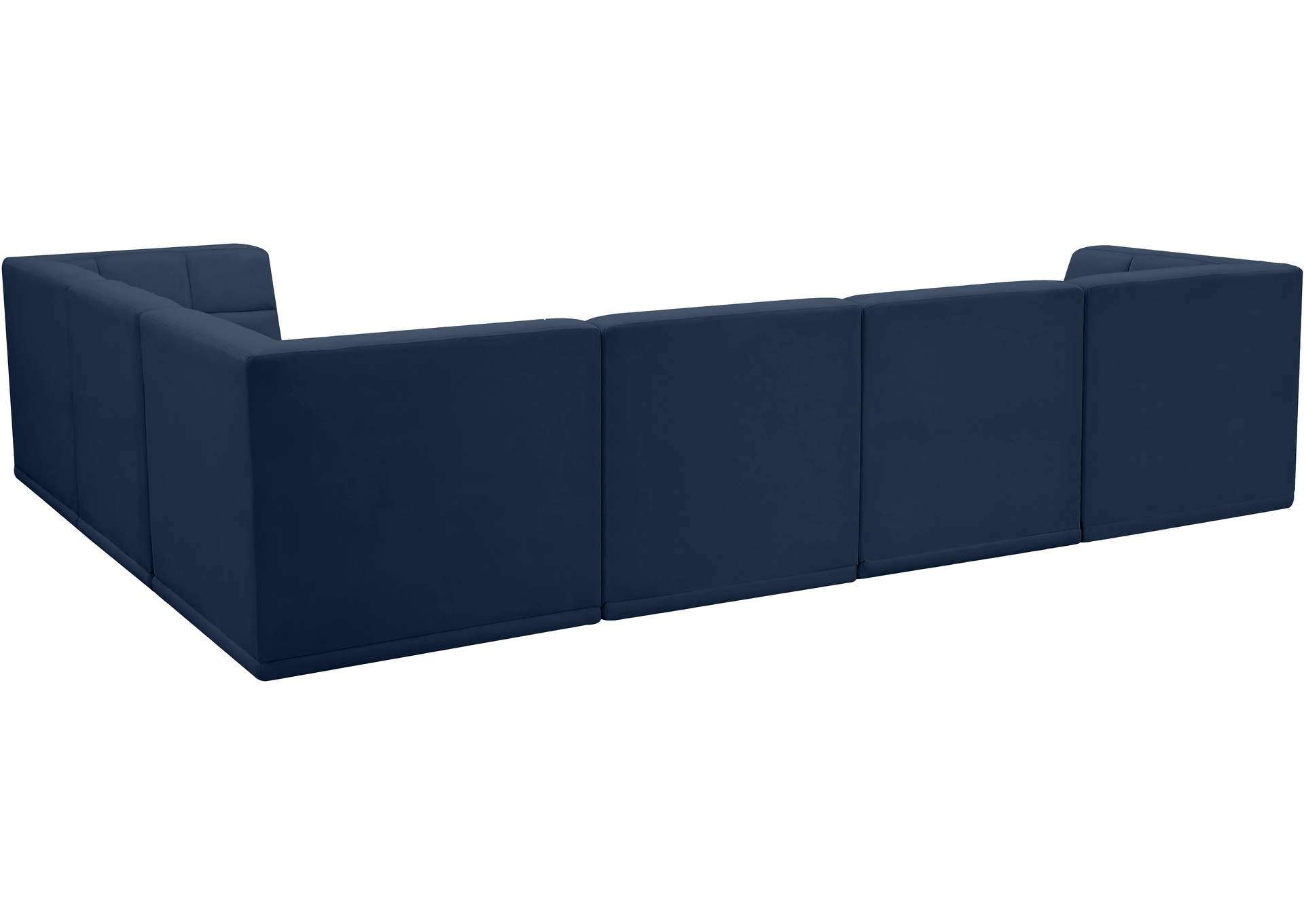 Relax Navy Velvet Modular Sectional,Meridian Furniture