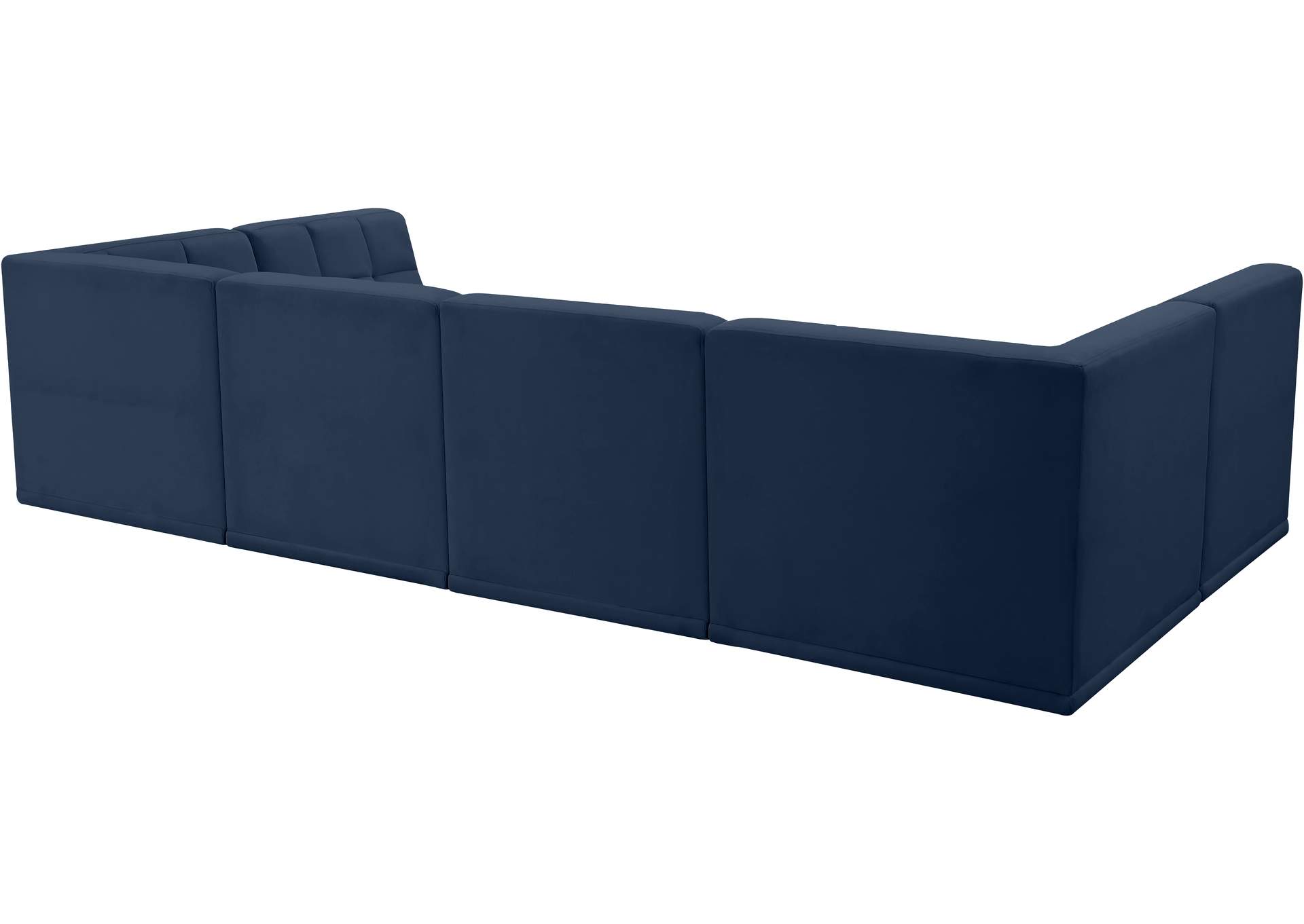 Relax Navy Velvet Modular Sectional,Meridian Furniture