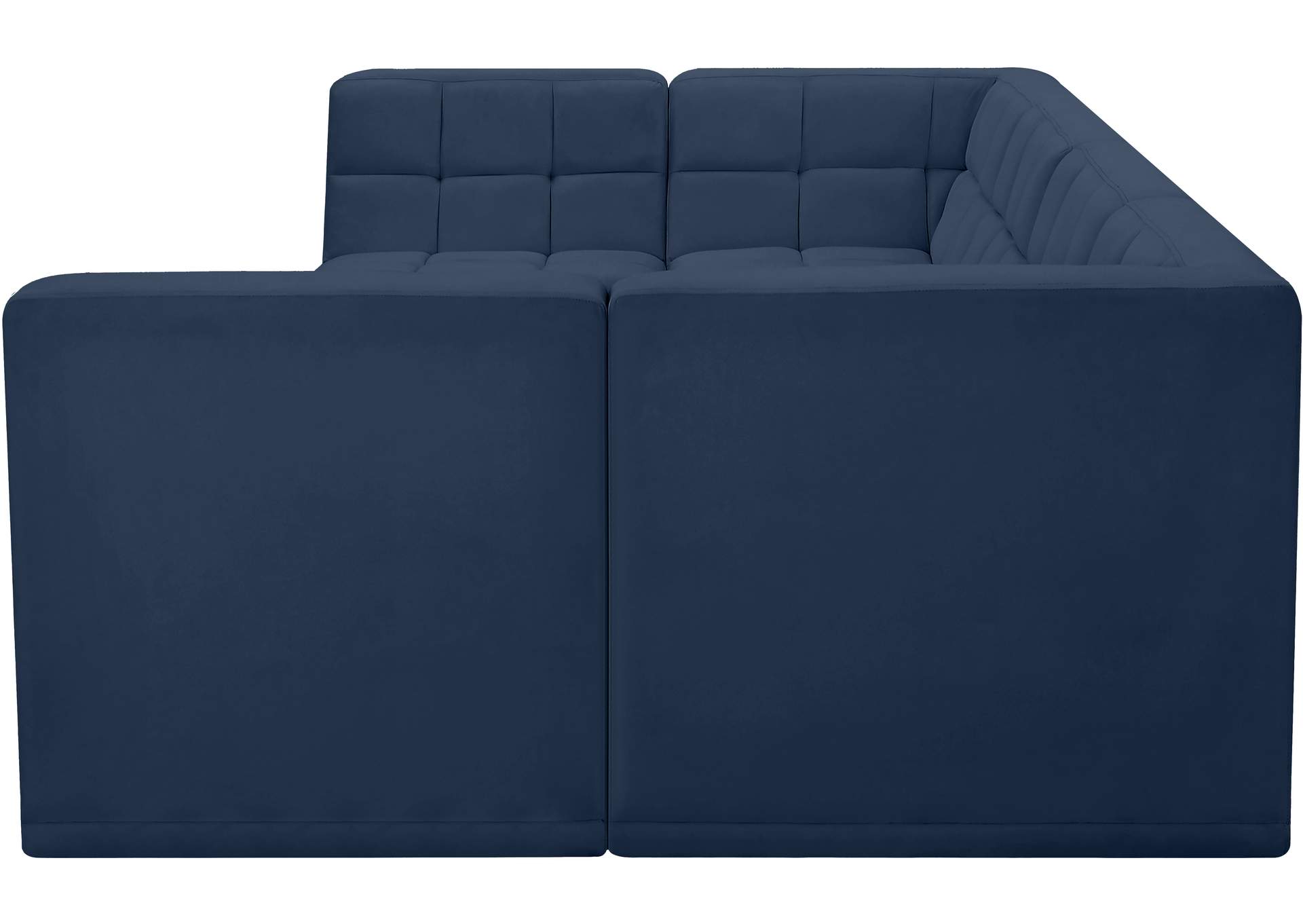 Relax Navy Velvet Modular Sectional,Meridian Furniture