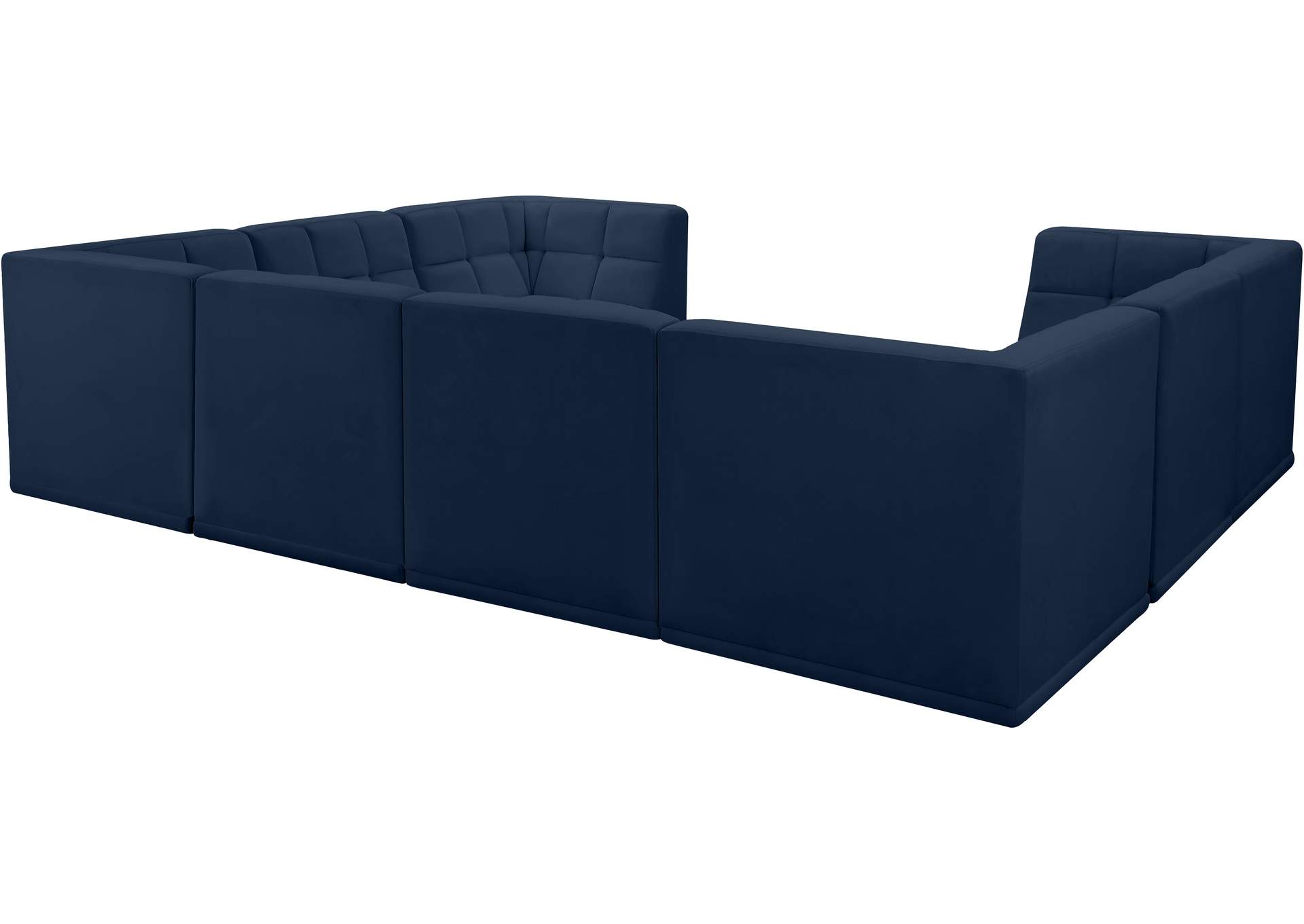 Relax Navy Velvet Modular Sectional,Meridian Furniture