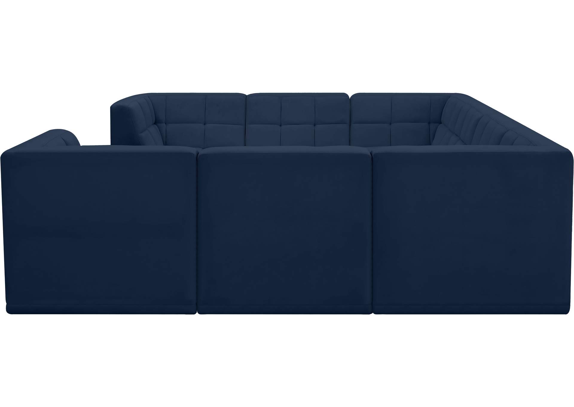 Relax Navy Velvet Modular Sectional,Meridian Furniture