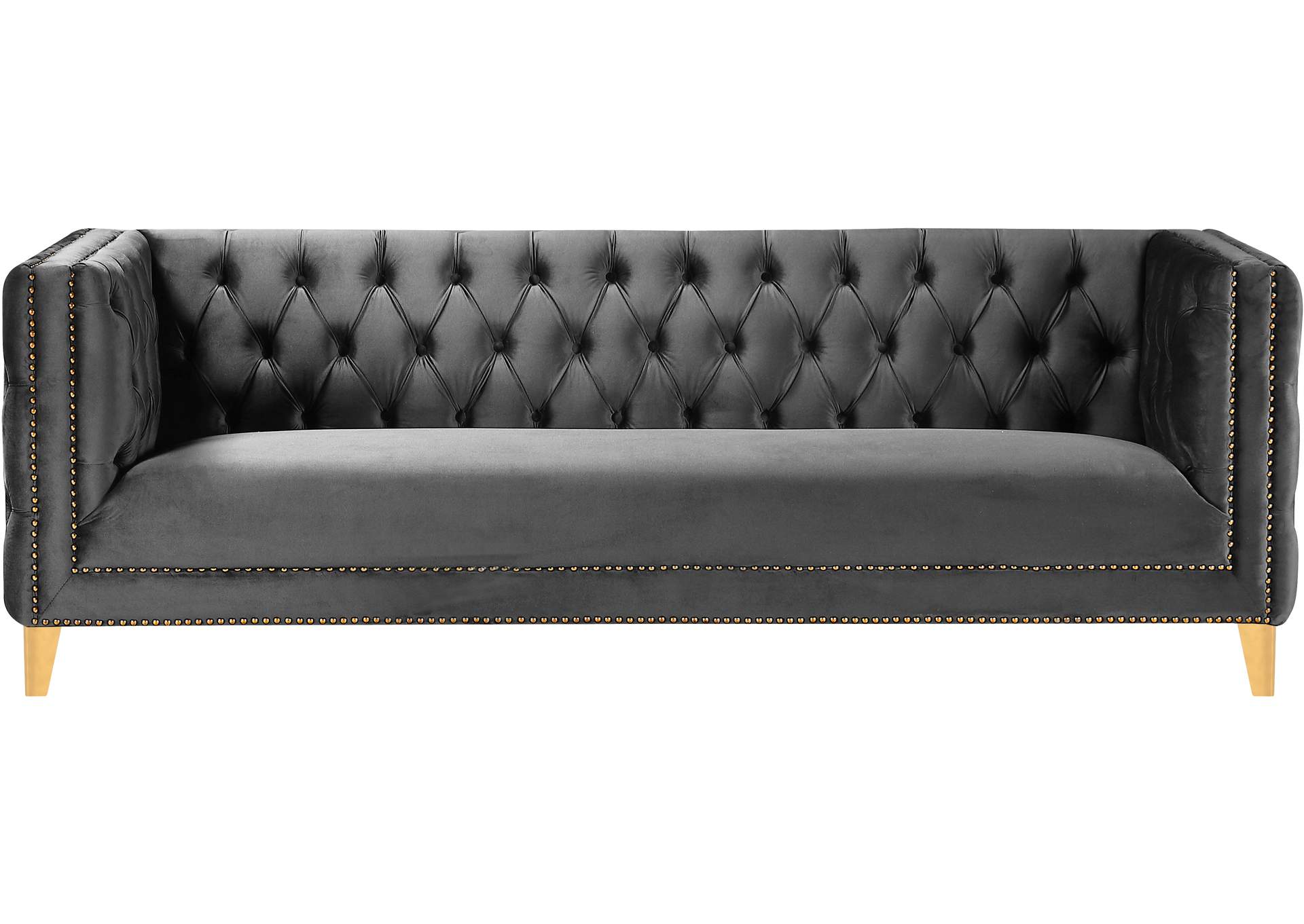 Michelle Grey Velvet Sofa,Meridian Furniture