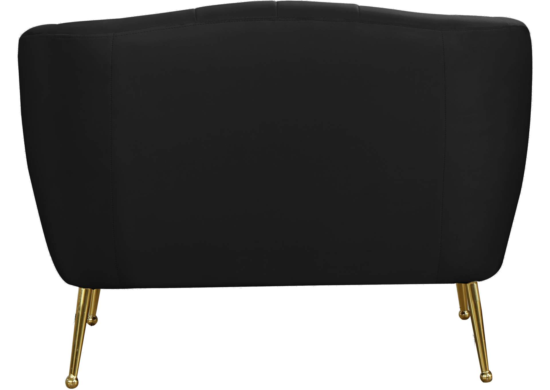 Tori Black Velvet Chair,Meridian Furniture