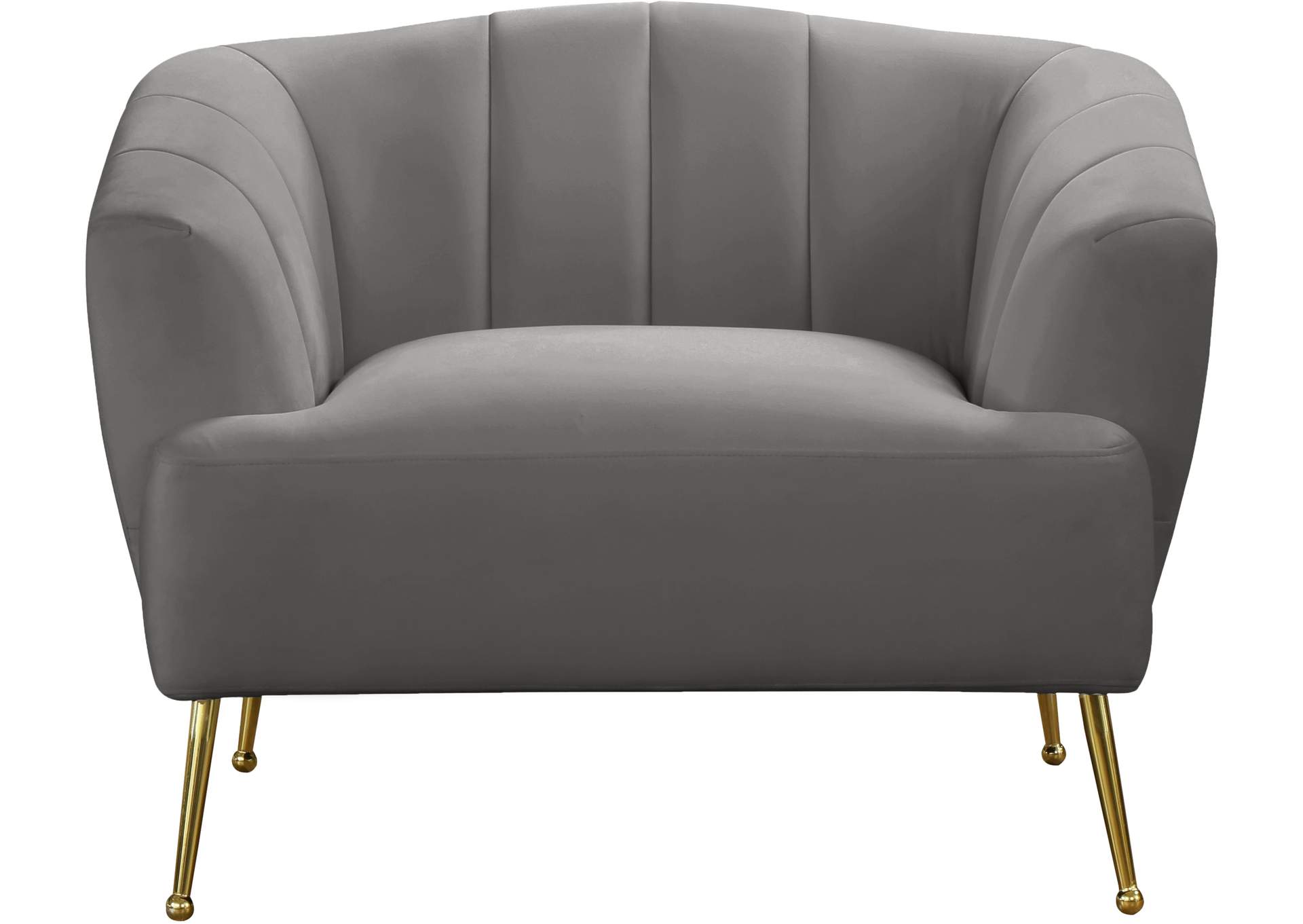 Tori Grey Velvet Chair,Meridian Furniture