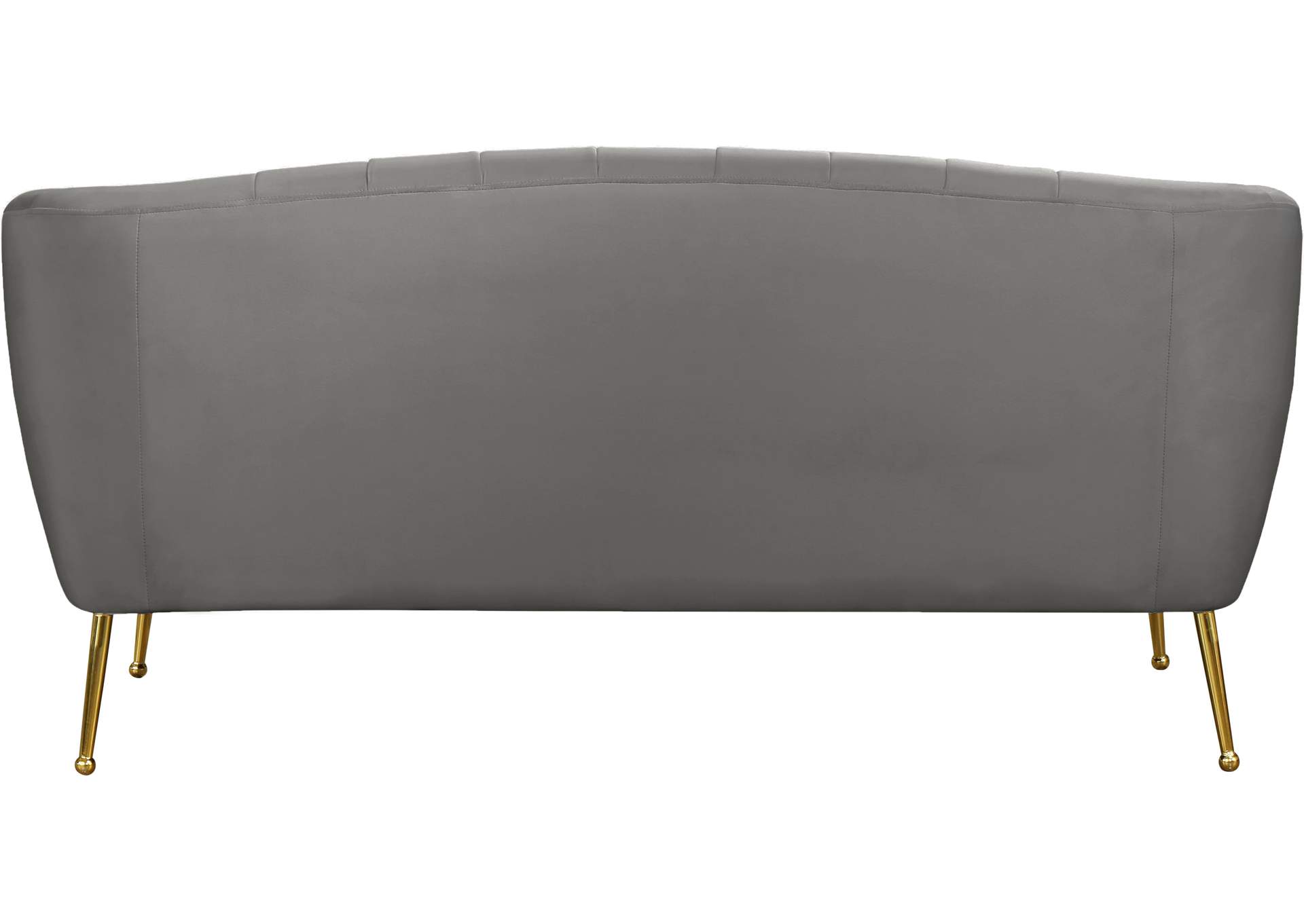 Tori Grey Velvet Loveseat,Meridian Furniture