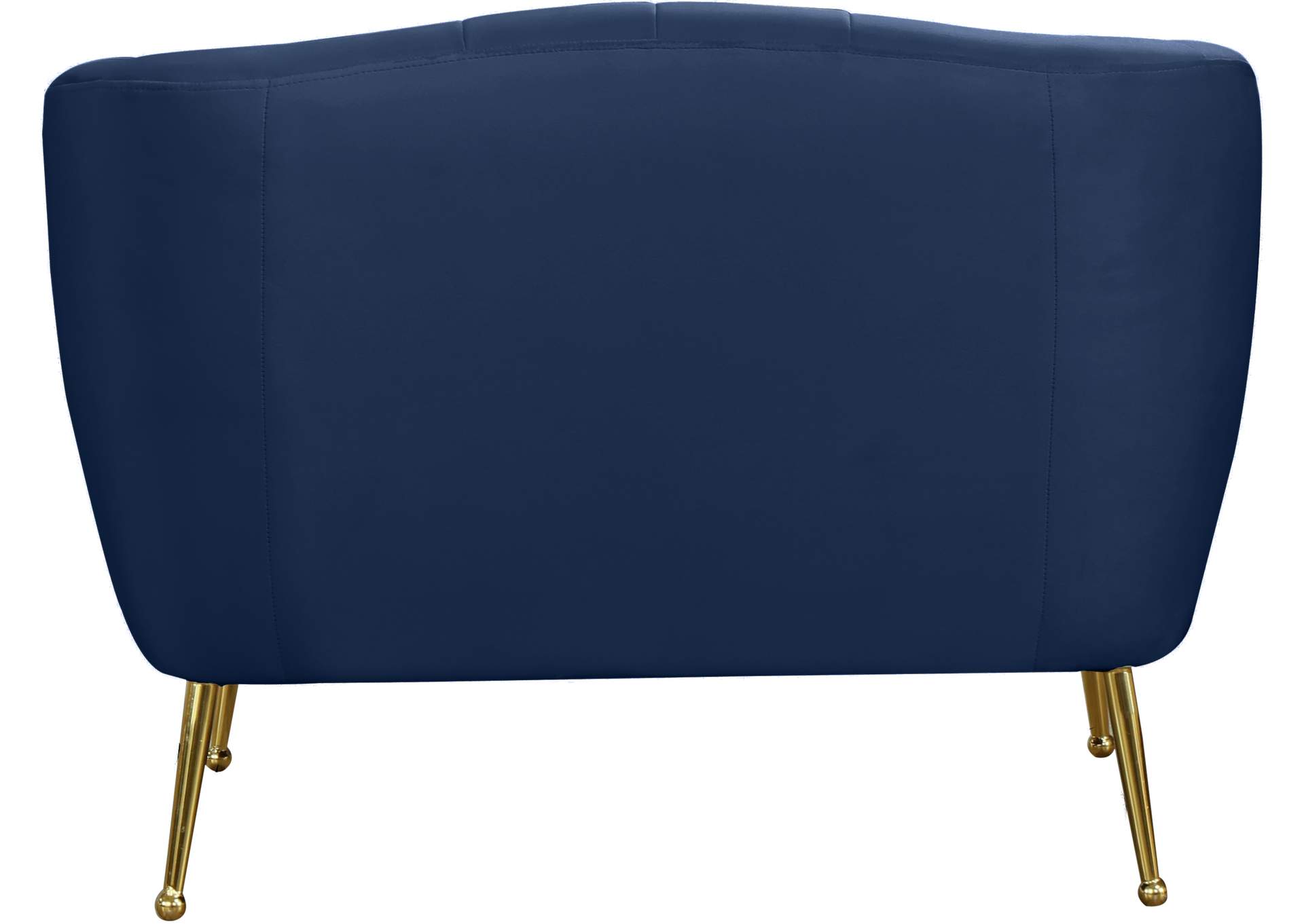 Tori Navy Velvet Chair,Meridian Furniture