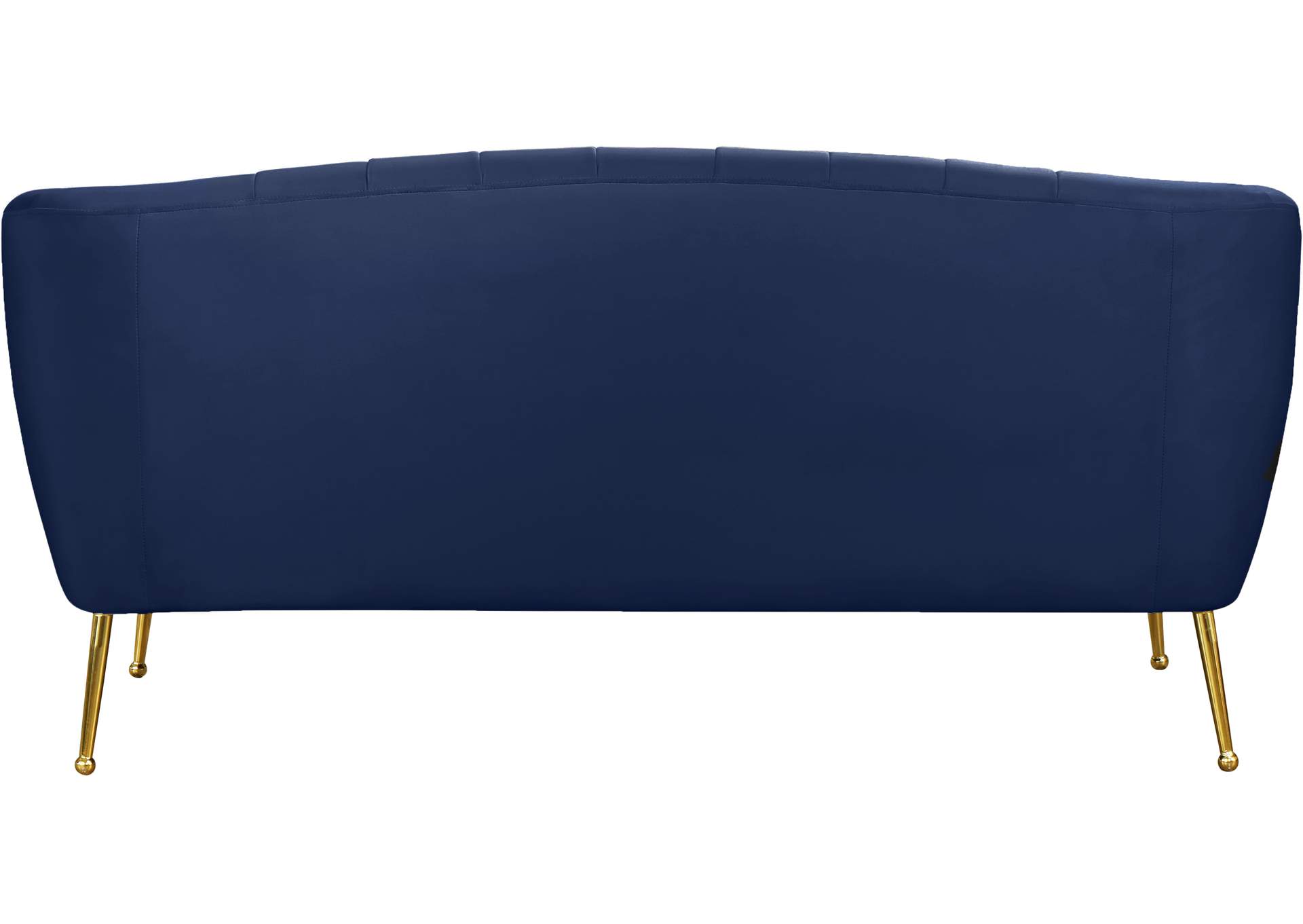 Tori Navy Velvet Loveseat,Meridian Furniture