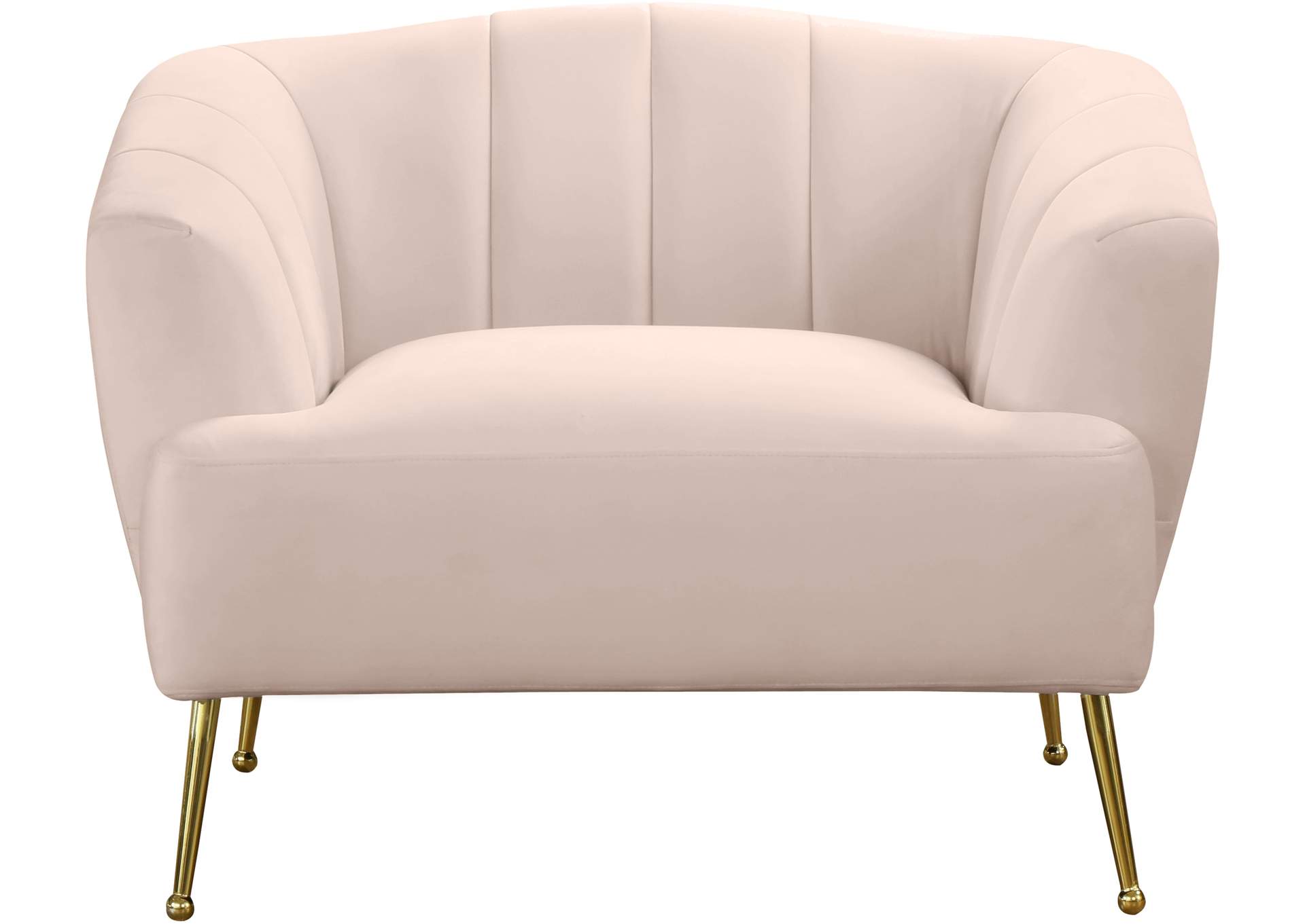 Tori Pink Velvet Chair,Meridian Furniture