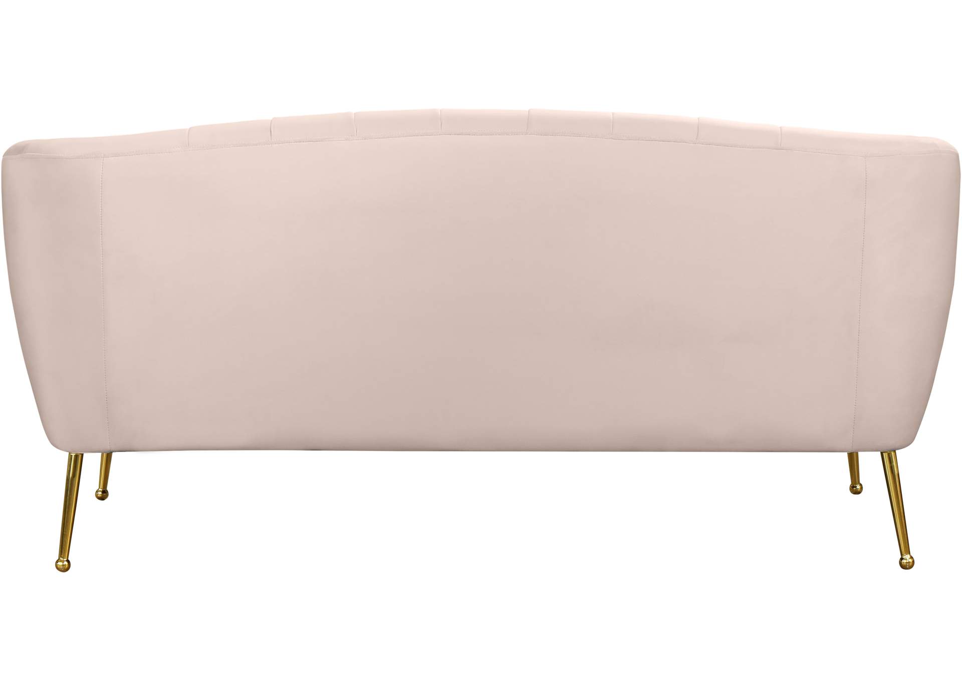 Tori Pink Velvet Loveseat,Meridian Furniture