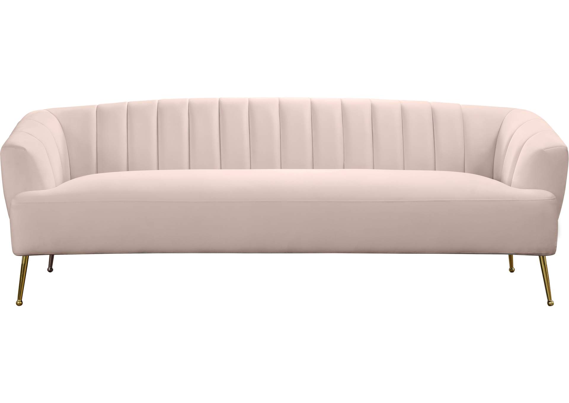 Tori Pink Velvet Sofa,Meridian Furniture