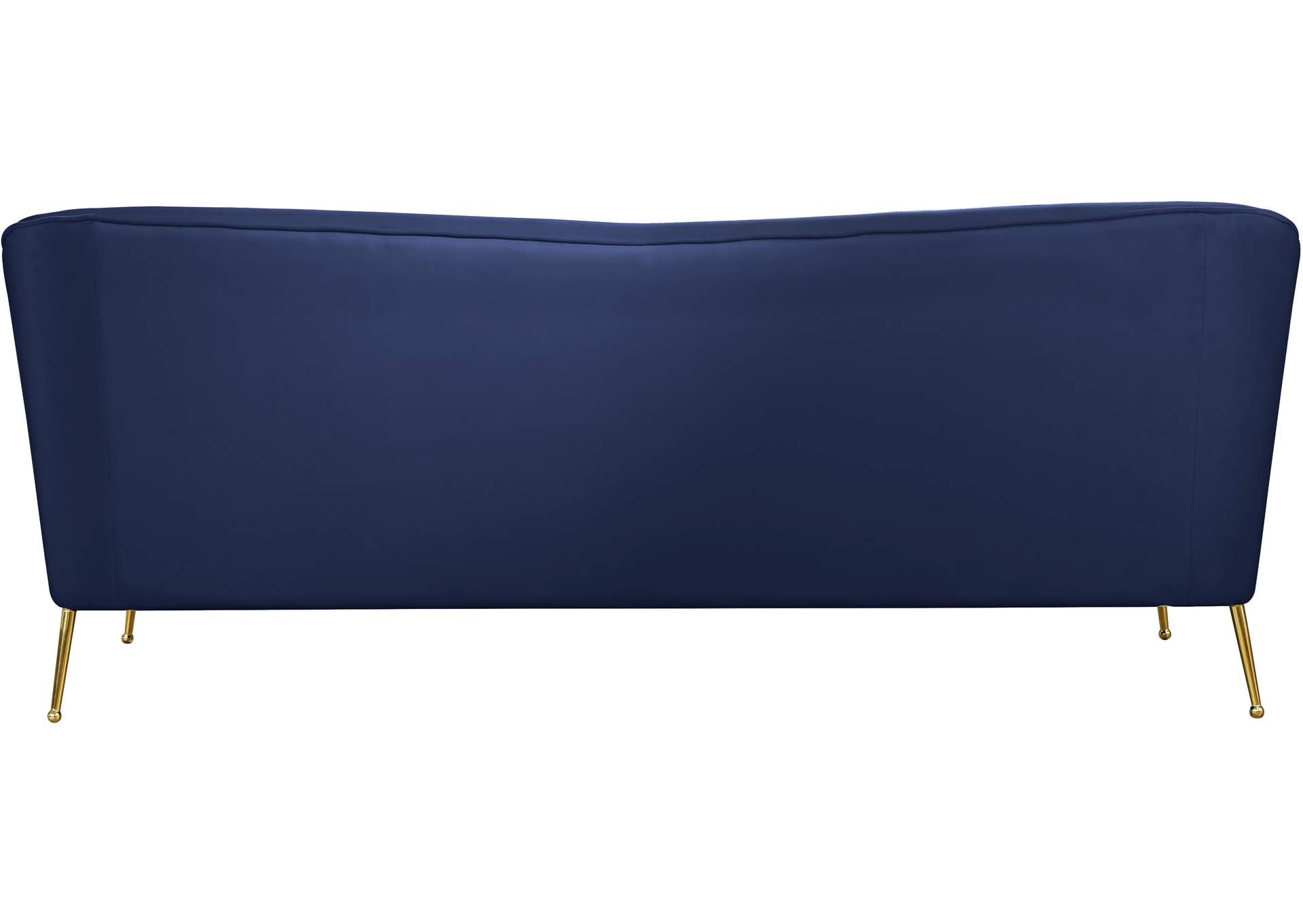 Hermosa Navy Velvet Sofa,Meridian Furniture