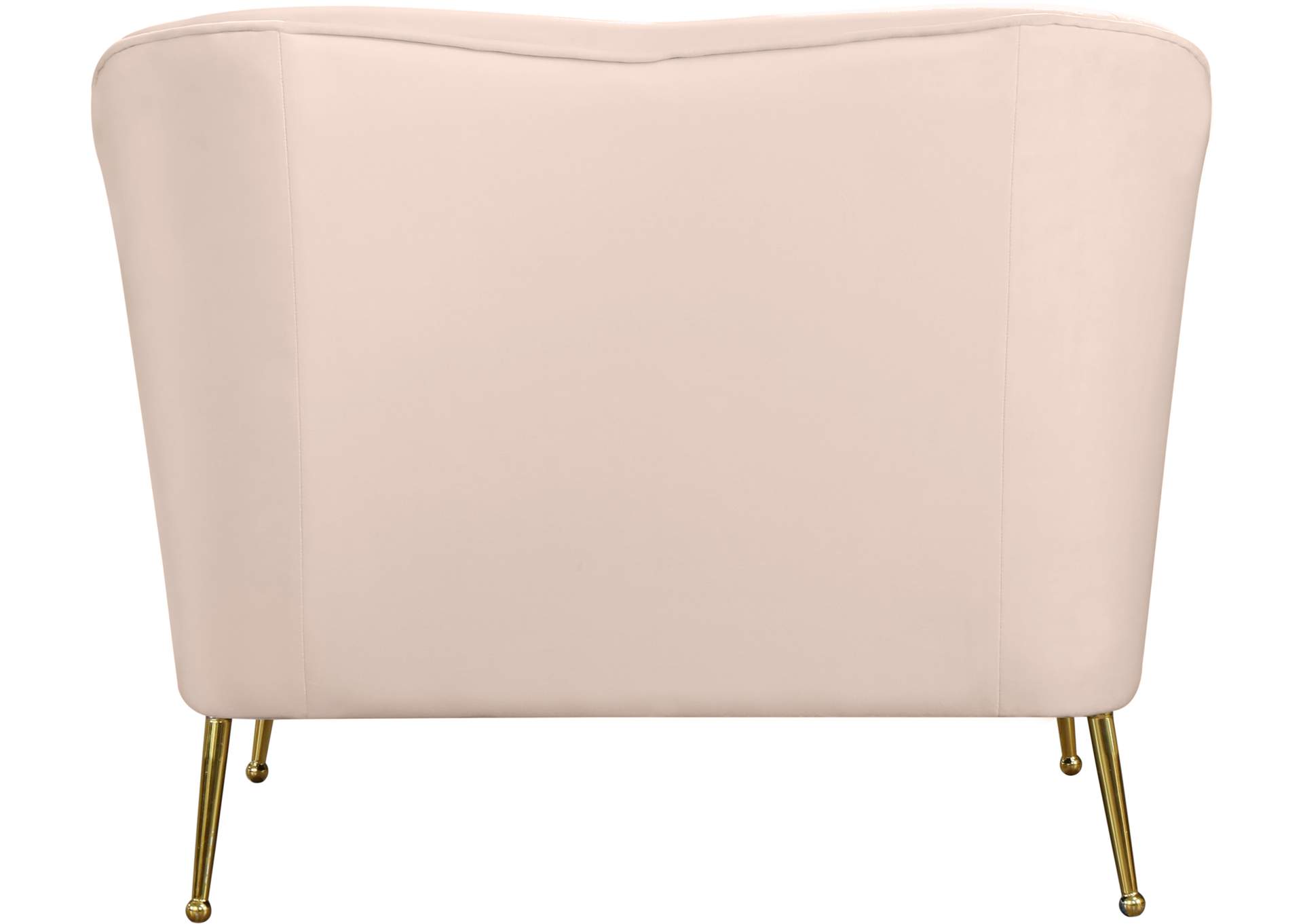 Hermosa Pink Velvet Chair,Meridian Furniture