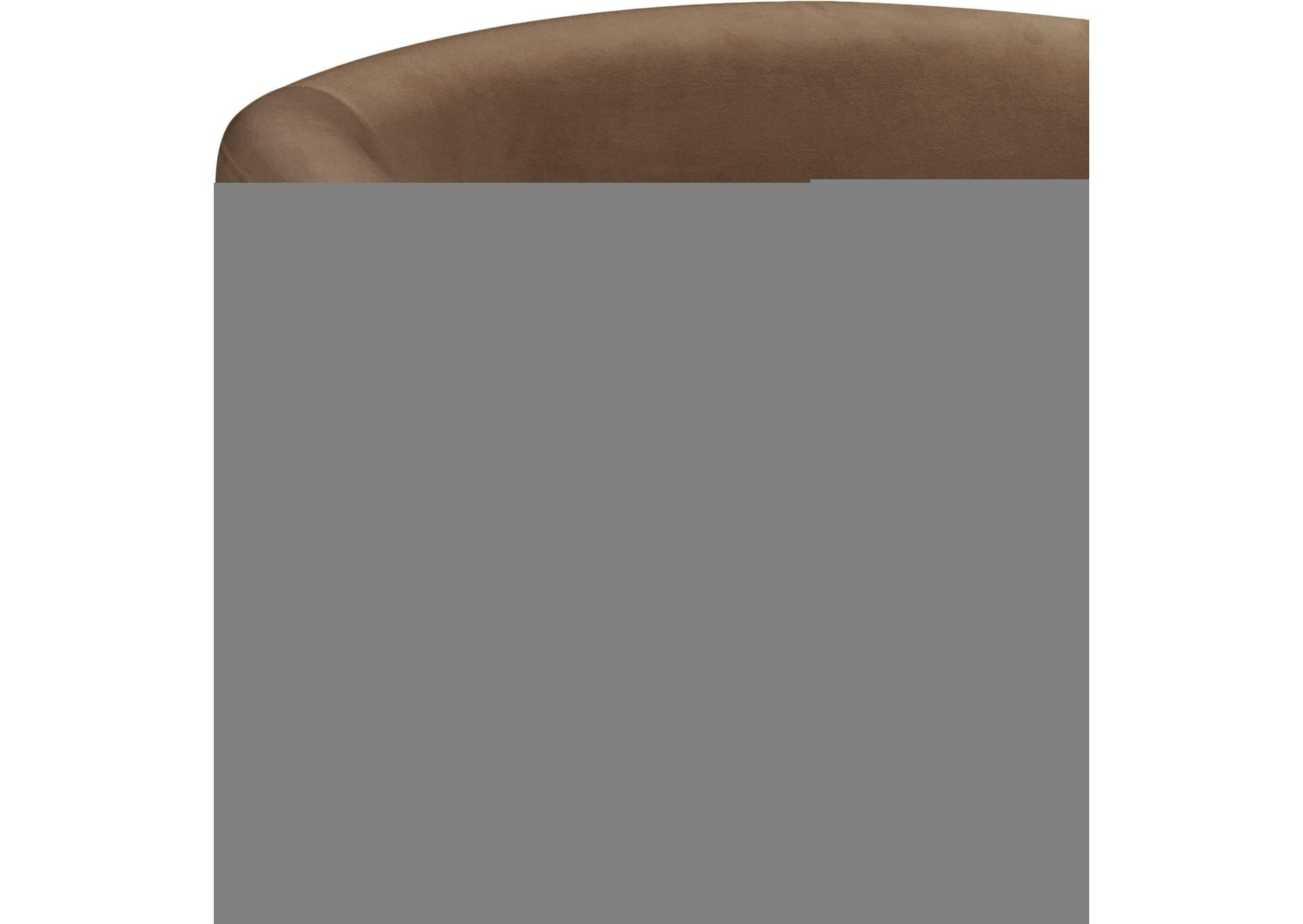 Ritz Brown Velvet Chair,Meridian Furniture