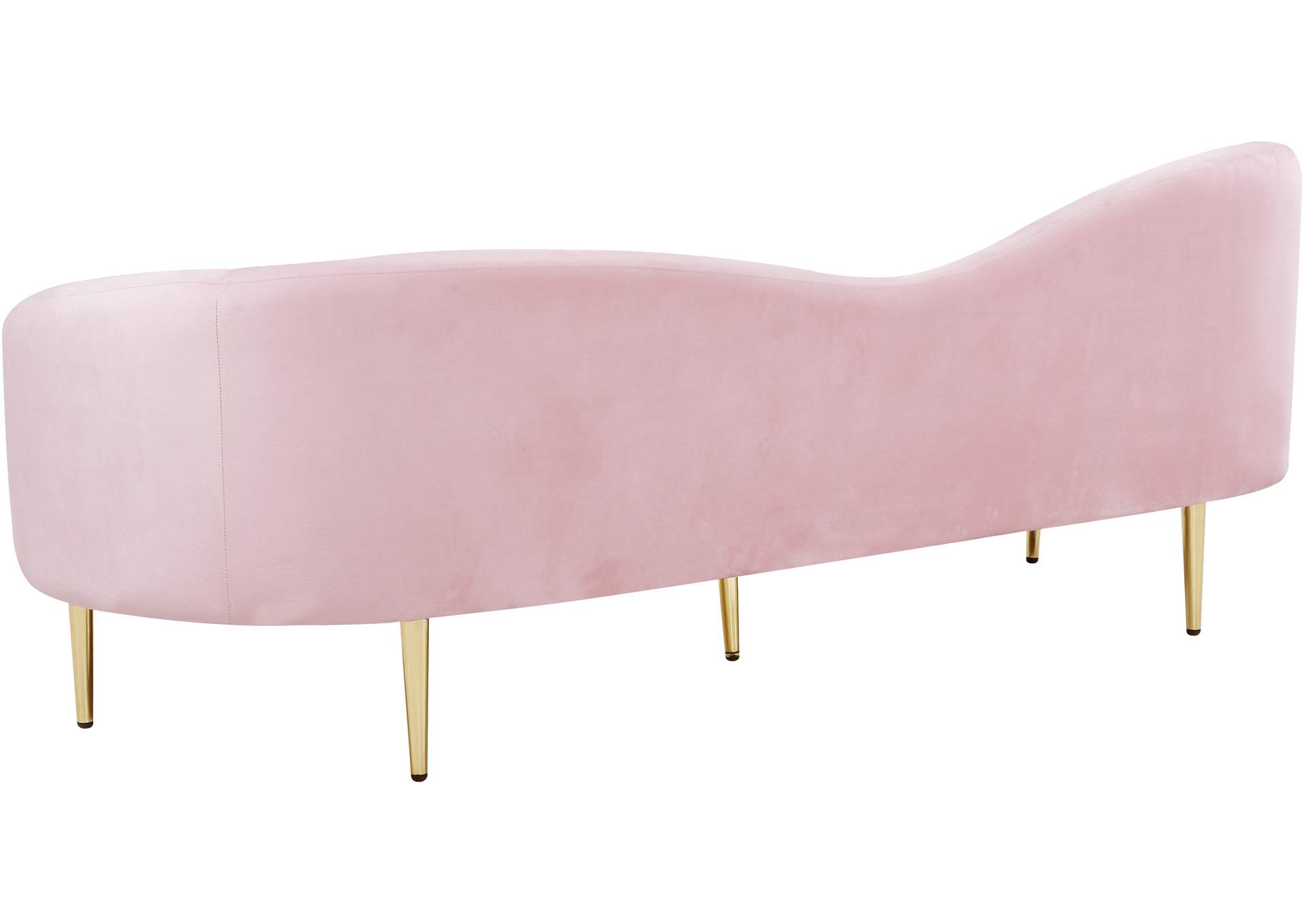 Ritz Pink Velvet Sofa,Meridian Furniture